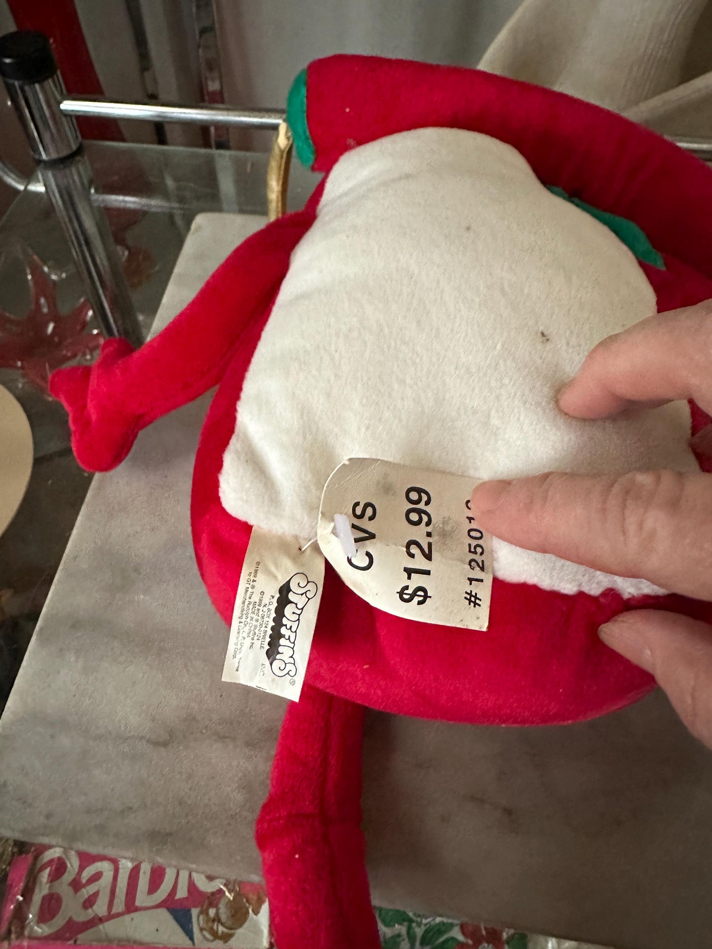 Vintage Water Pistol Plush: Rudolph Island Misfit Toy, 1999 CVS Stuffins (16")
