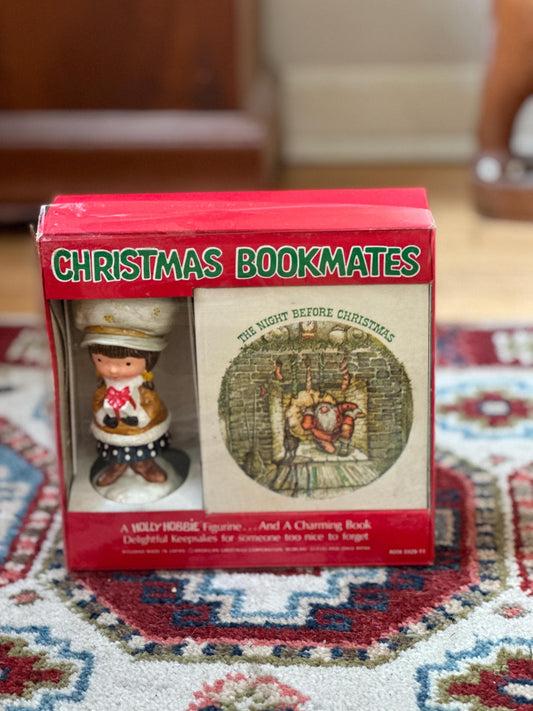 Vintage Holly Hobbie Figurine - Christmas Bookmates - Night Before Christmas