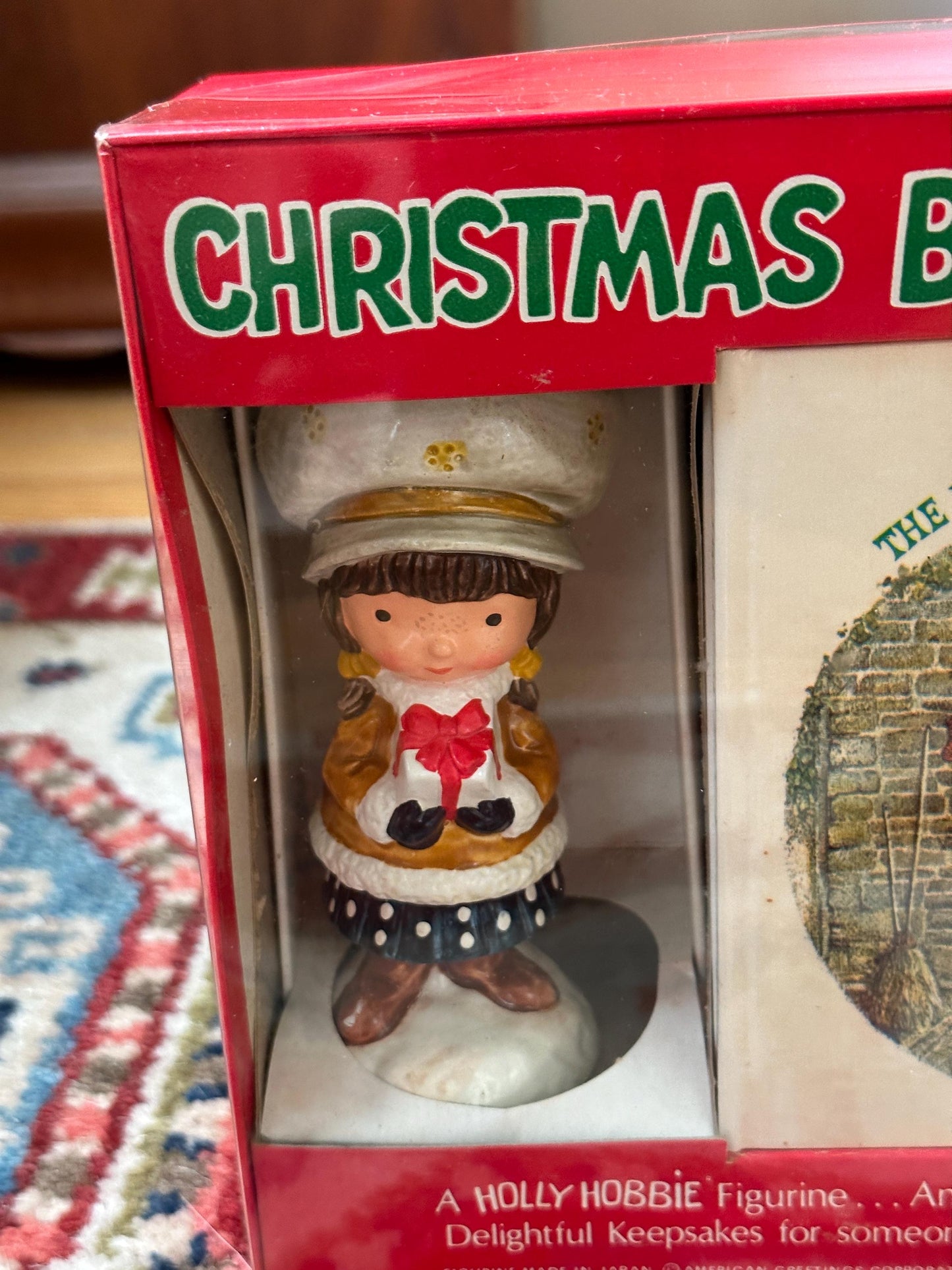 Vintage Holly Hobbie Figurine - Christmas Bookmates - Night Before Christmas