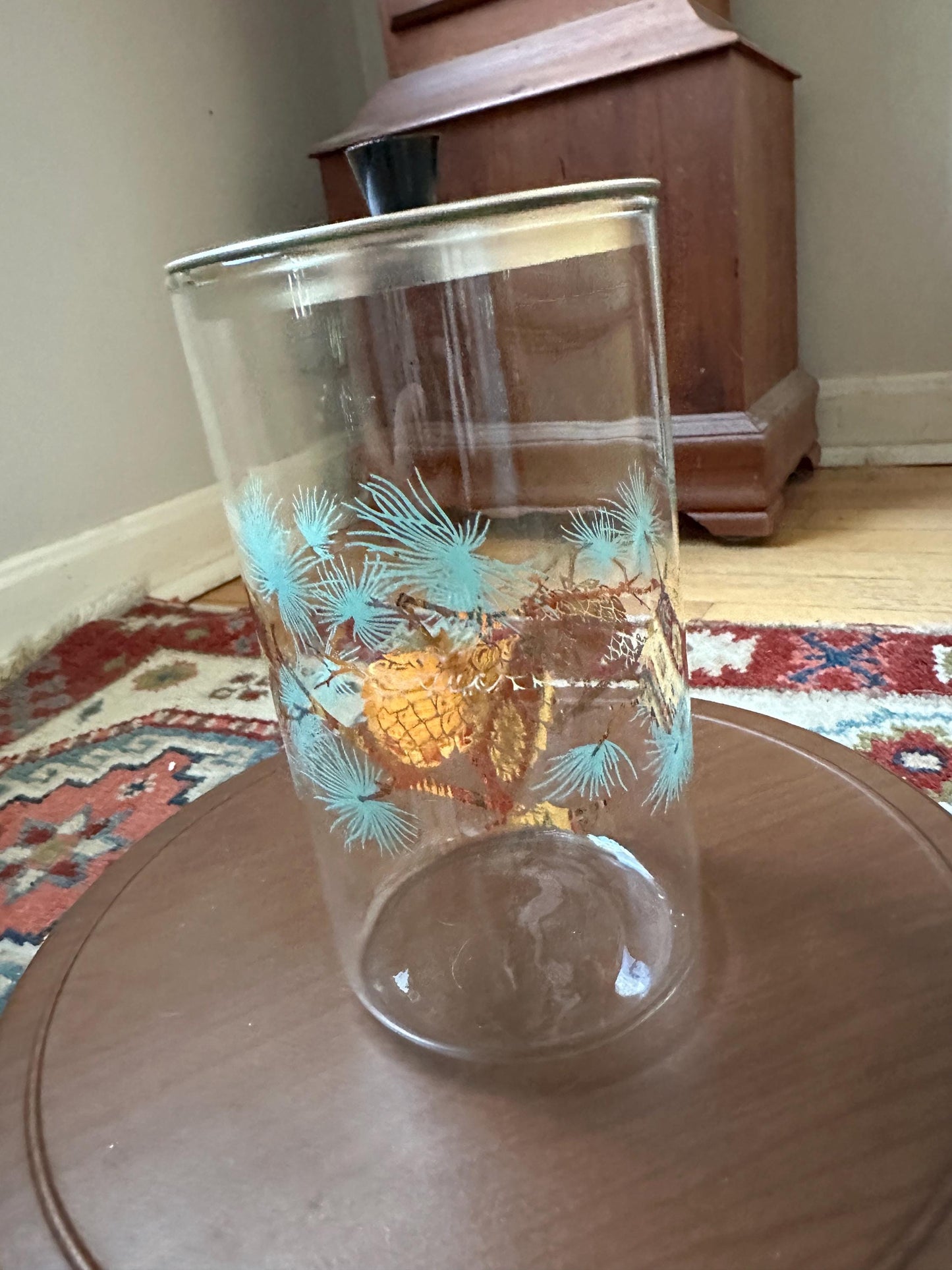 Vintage David Douglas / Libbey Pinecone Canister – Mid-Century Modern Kitchen Storage