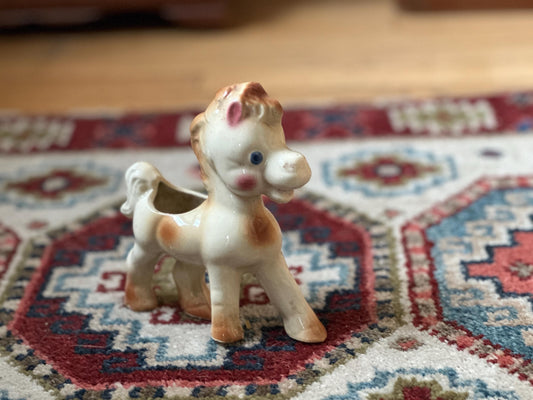 Vintage Rempel Enterprises Ceramic Frisky The Horse Anthropomorphic Pony Brown