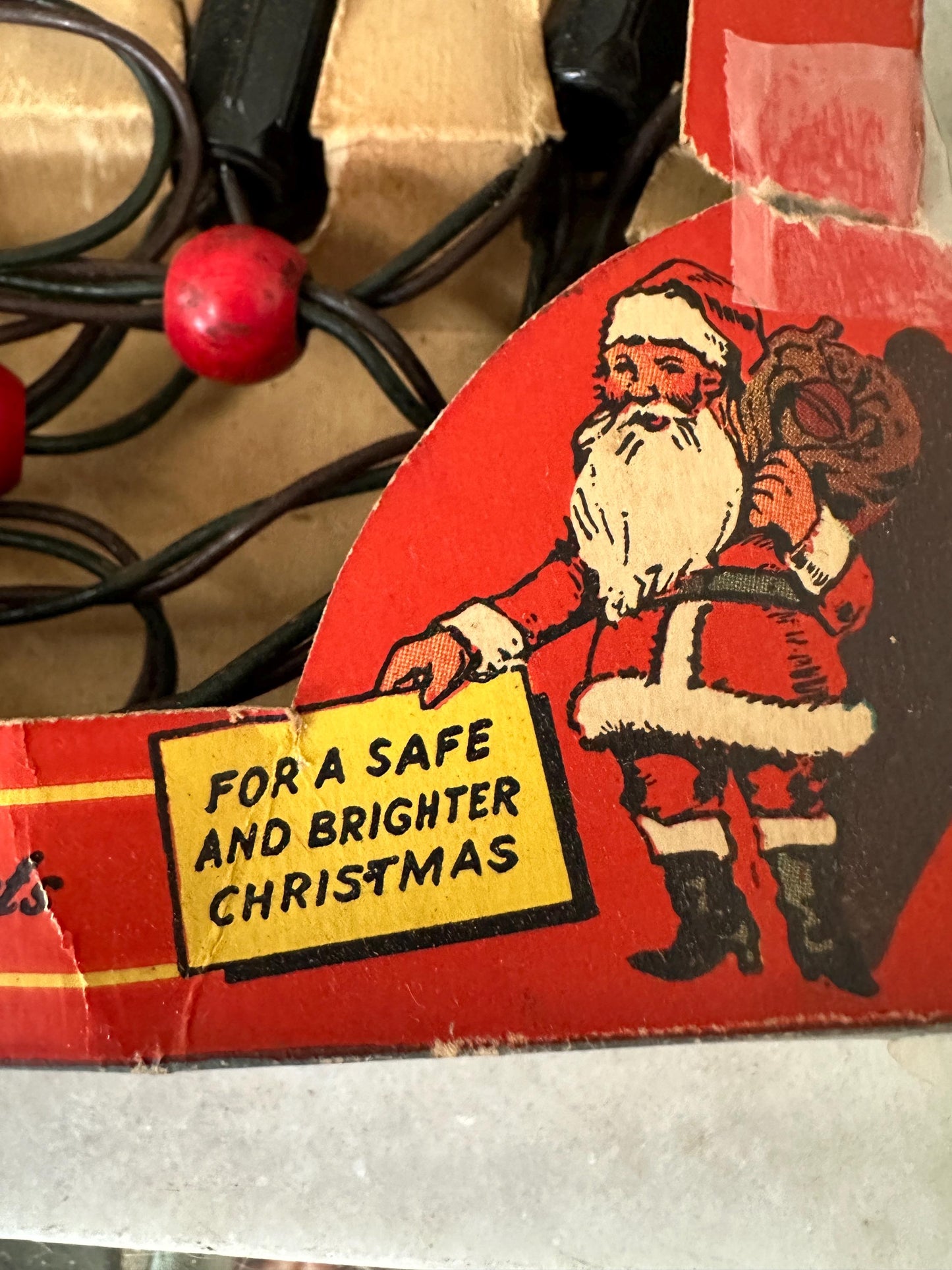 Vintage NOMA Christmas Light Strand – 1940s Working Xmas Lights, Original Box (3 Sets)
