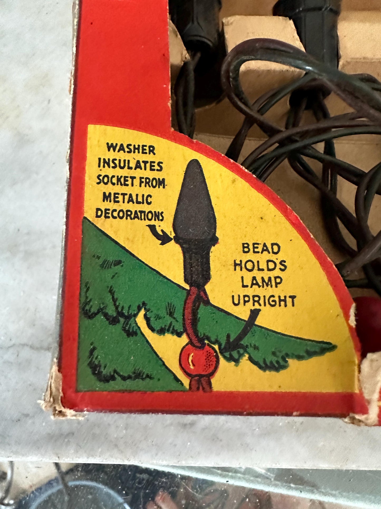 Vintage NOMA Christmas Light Strand – 1940s Working Xmas Lights, Original Box (3 Sets)