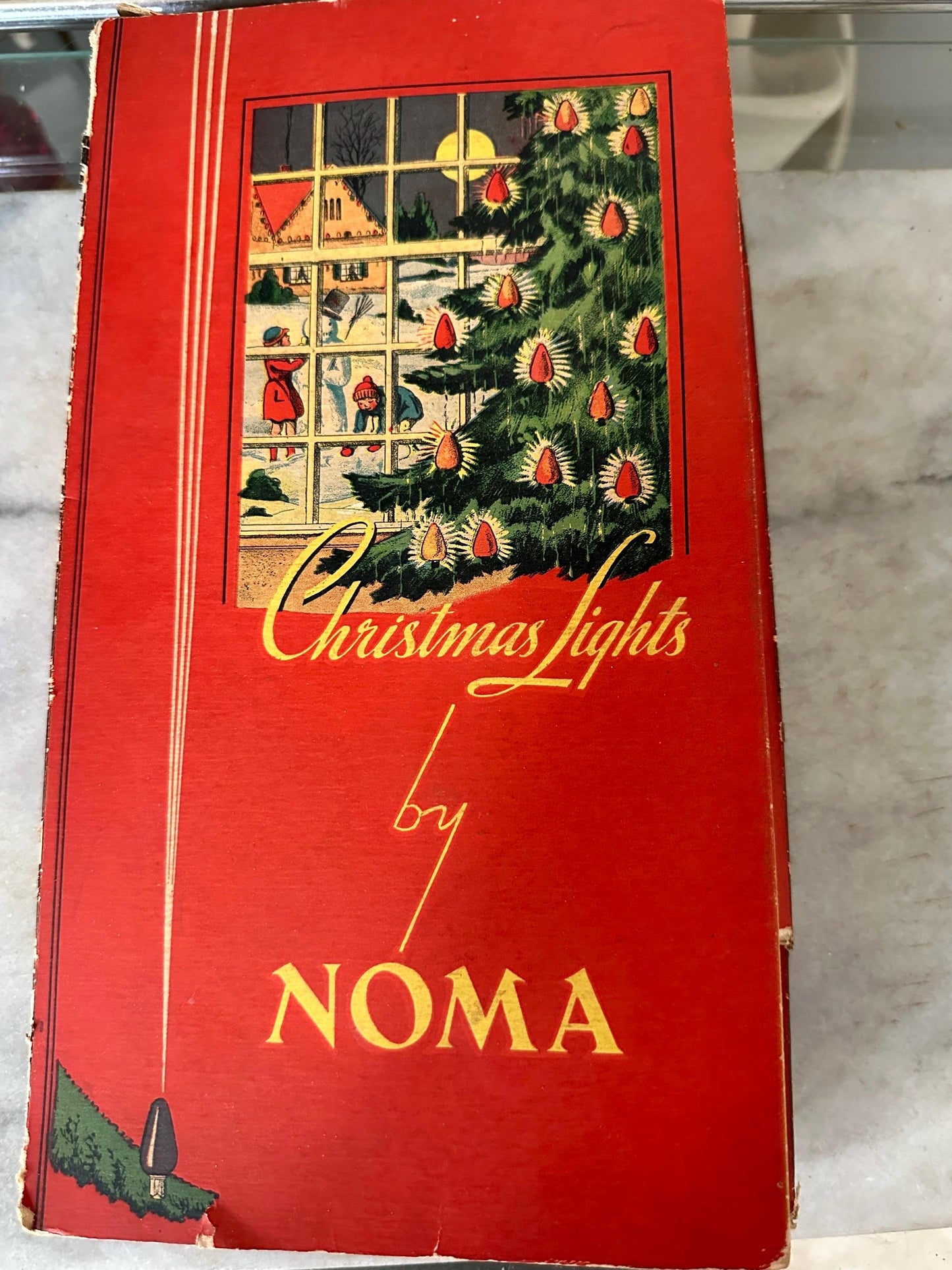 Vintage NOMA Christmas Light Strand – 1940s Working Xmas Lights, Original Box (3 Sets)