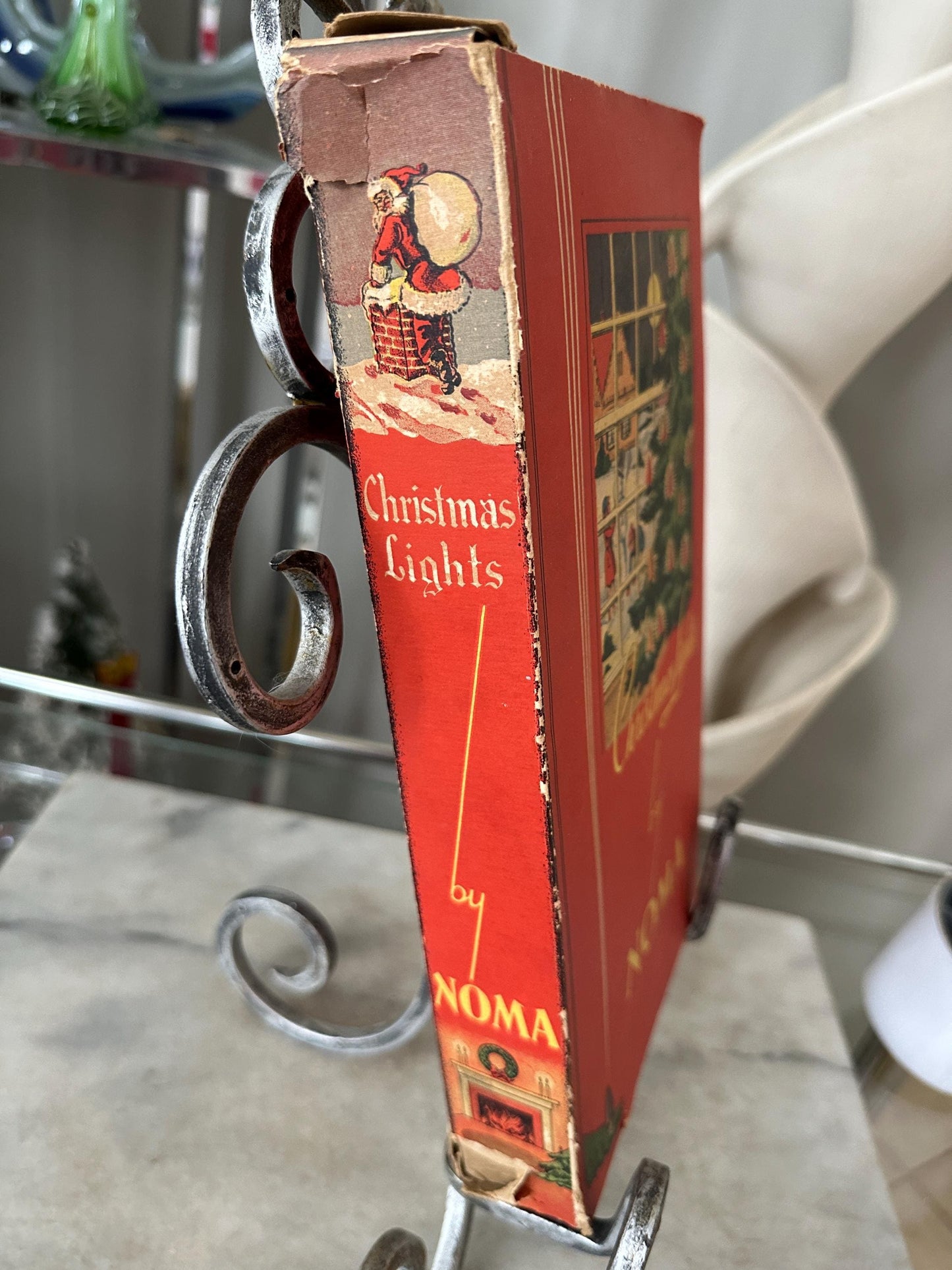 Vintage NOMA Christmas Light Strand – 1940s Working Xmas Lights, Original Box (3 Sets)