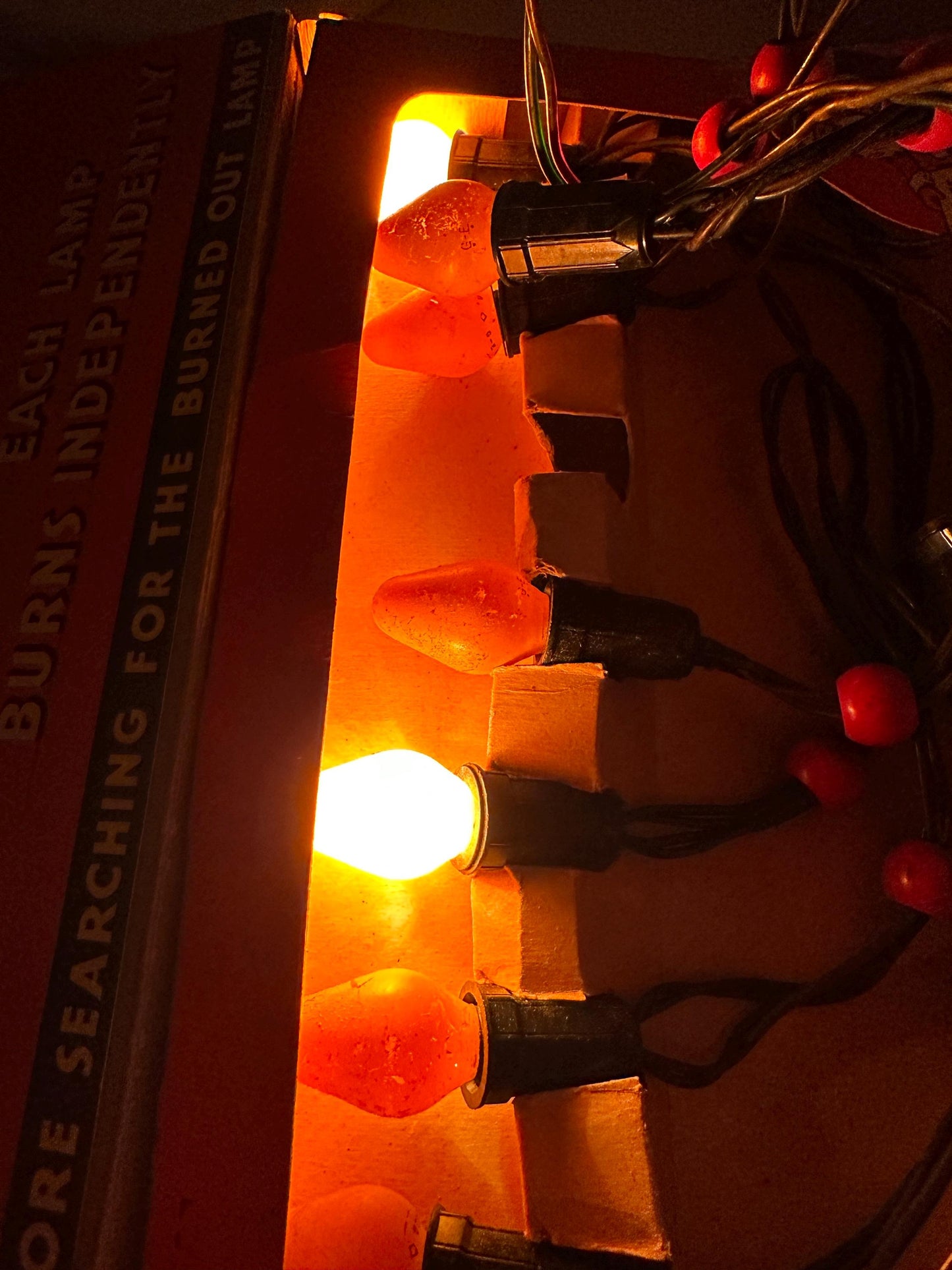 Vintage NOMA Christmas Light Strand – 1940s Working Xmas Lights, Original Box (3 Sets)