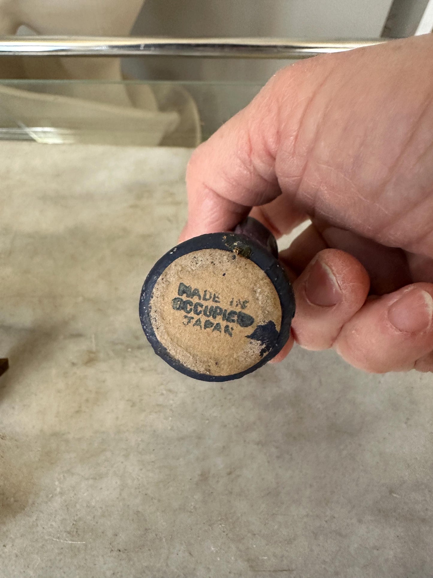 1960's JAPAN Mache Christmas Nativity - Mary Joseph Baby Jesus Lamb Manger