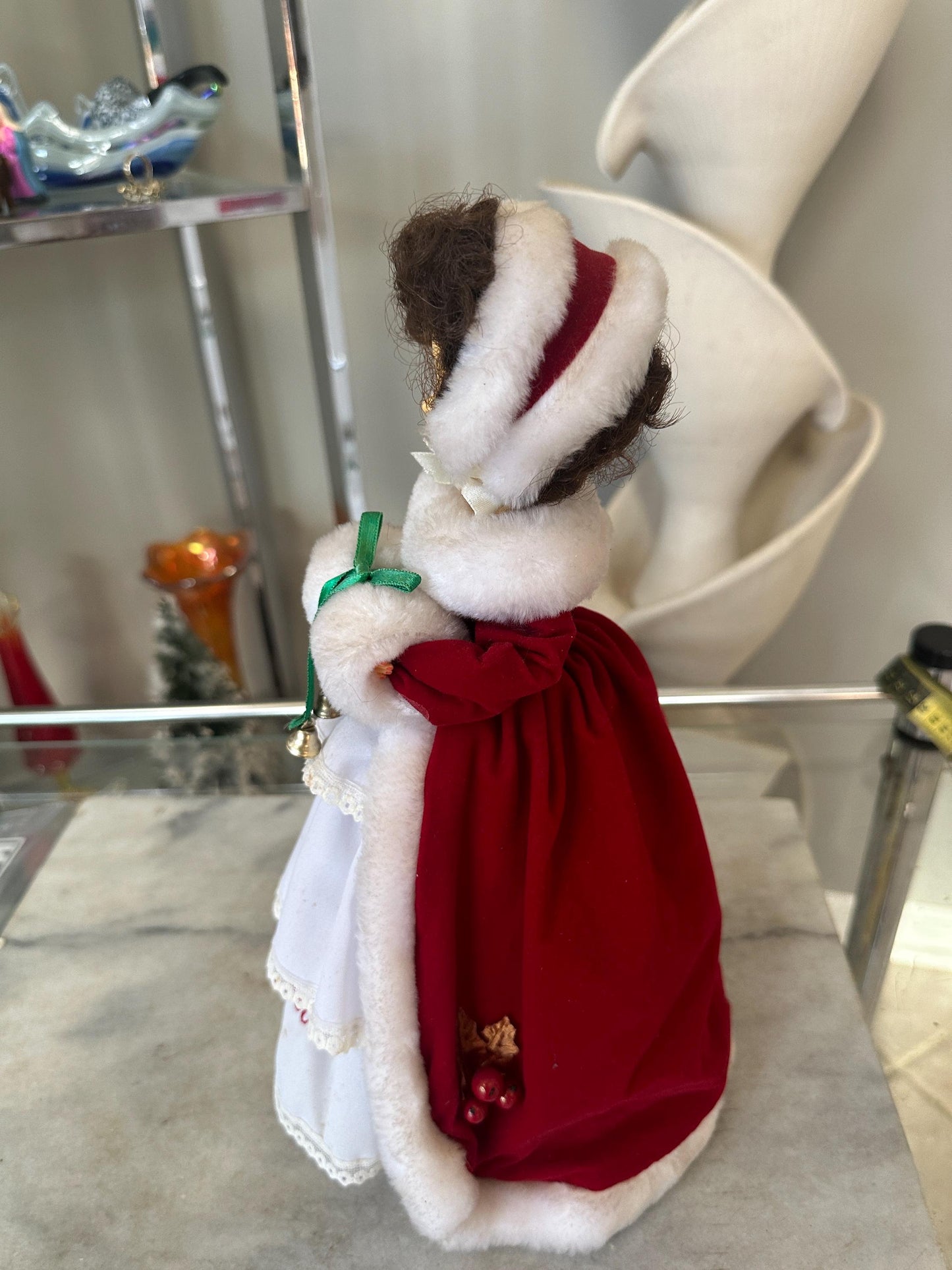 Christmas Brinn’s Musical Calendar Porcelain Doll - Miss December - Plays White Christmas