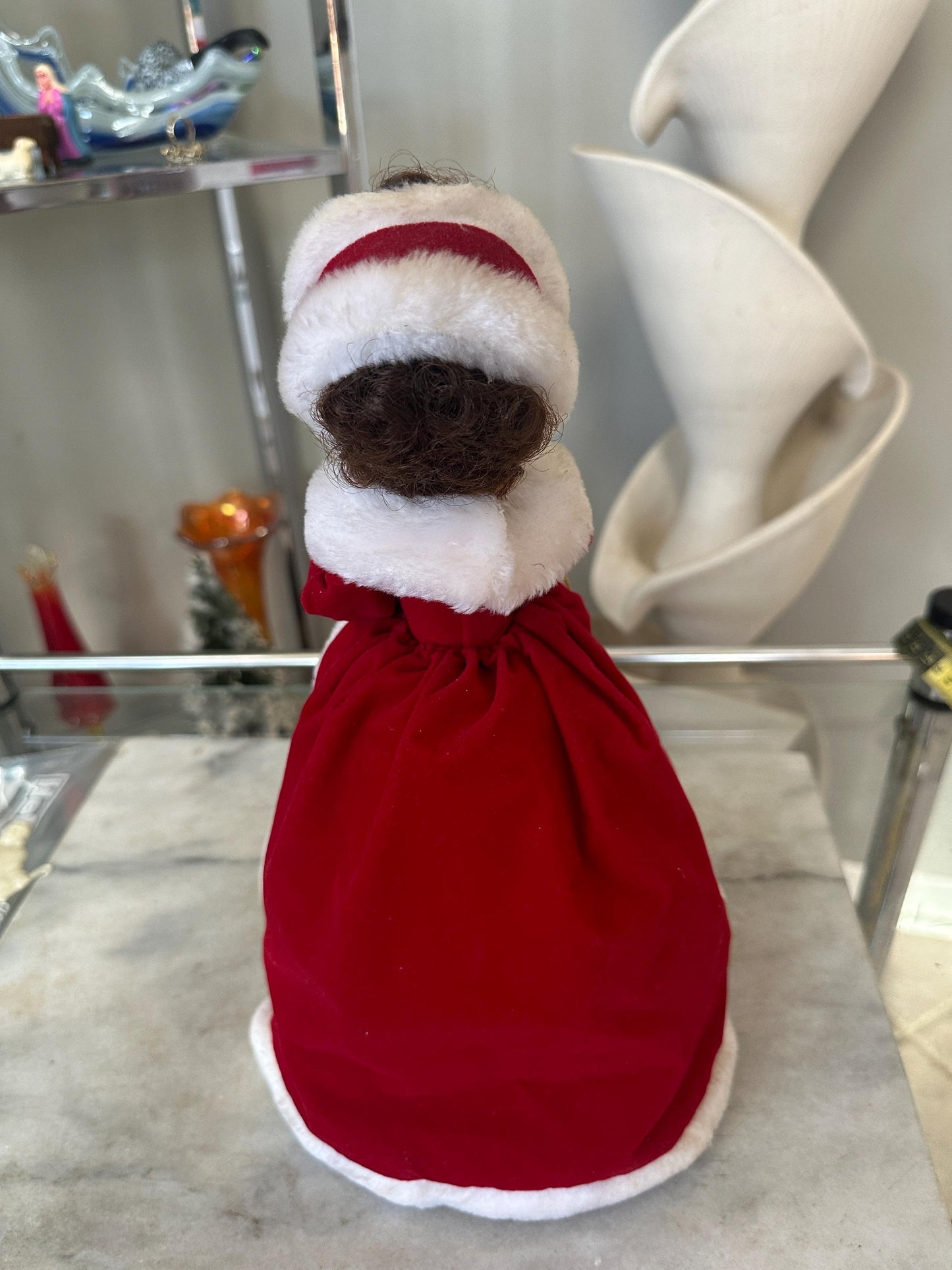 Christmas Brinn’s Musical Calendar Porcelain Doll - Miss December - Plays White Christmas