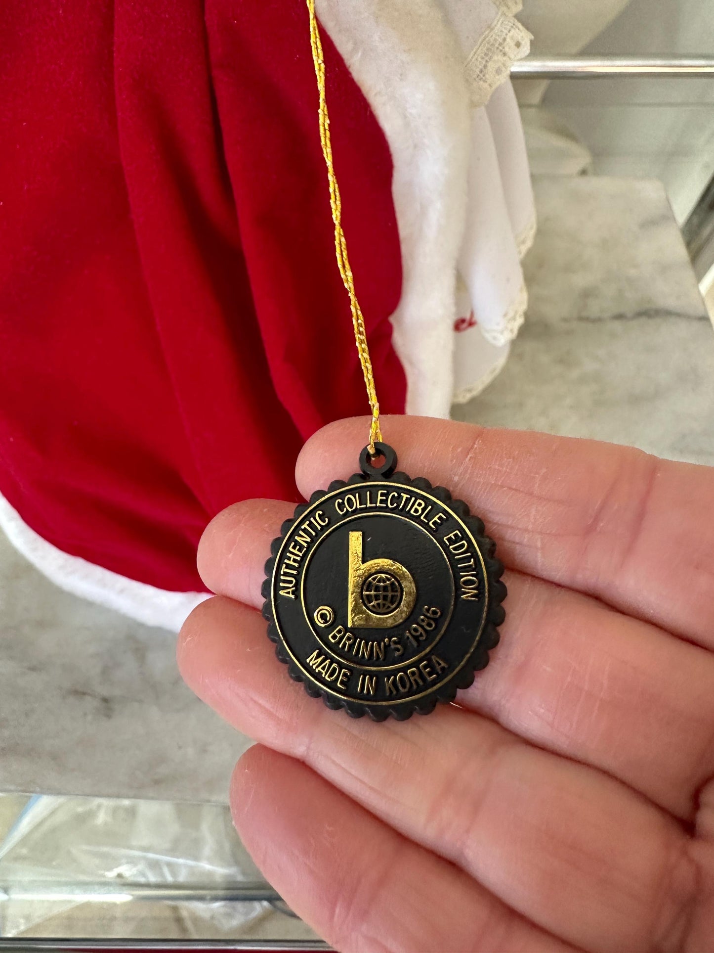 Christmas Brinn’s Musical Calendar Porcelain Doll - Miss December - Plays White Christmas