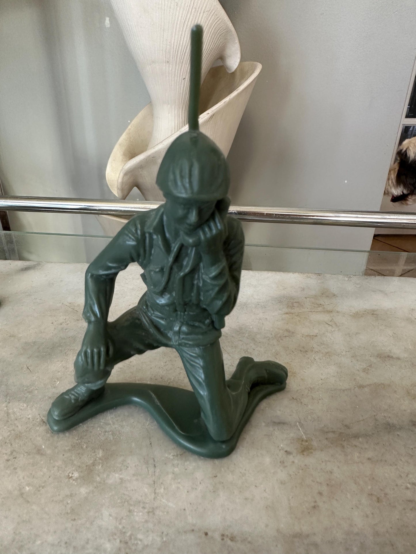 Vintage Plastic Toy Soldiers Lot – 11 Large Figures – Includes 6 Tim-Mee 6” Soldiers – 1960s USA