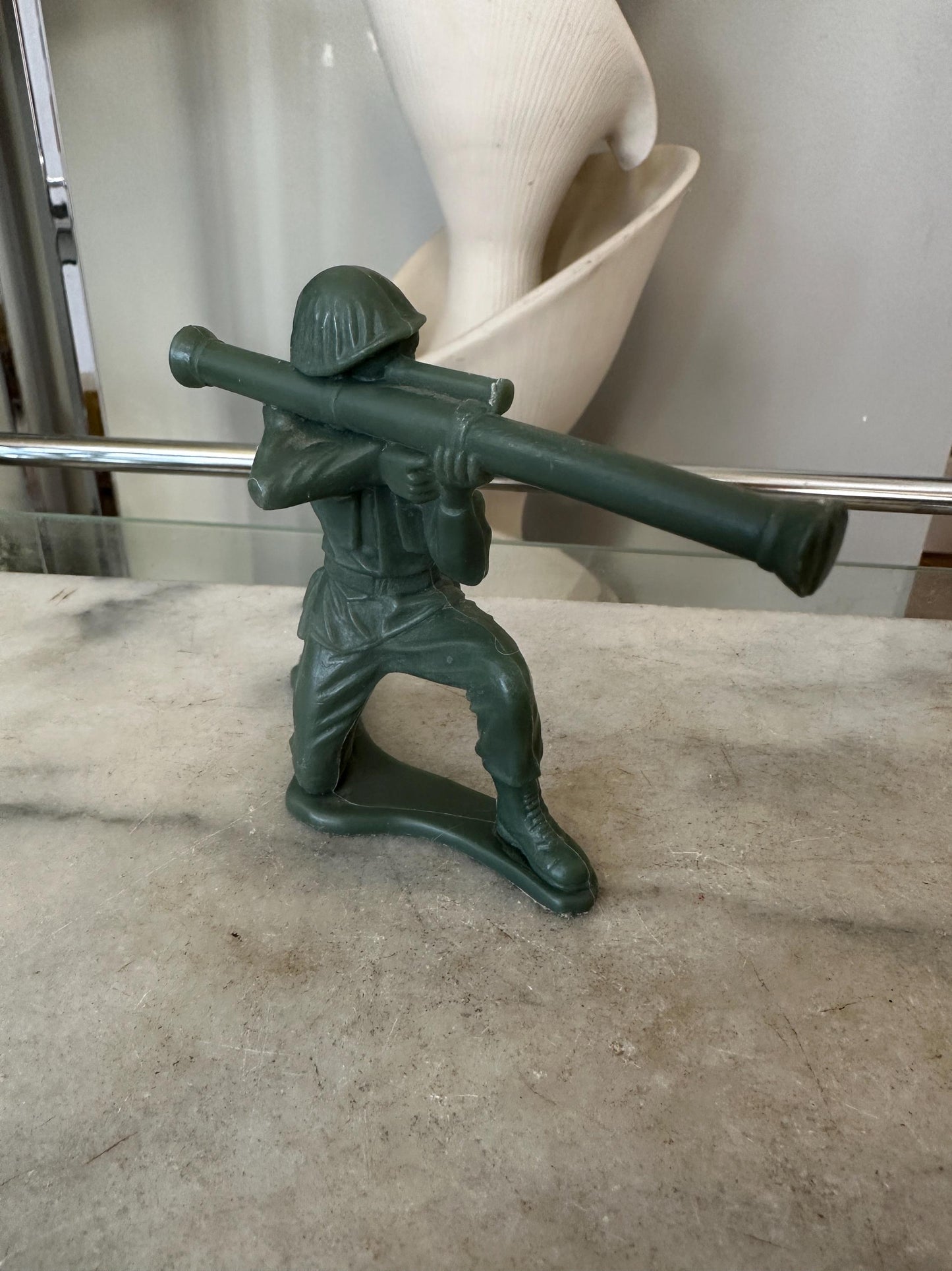 Vintage Plastic Toy Soldiers Lot – 11 Large Figures – Includes 6 Tim-Mee 6” Soldiers – 1960s USA