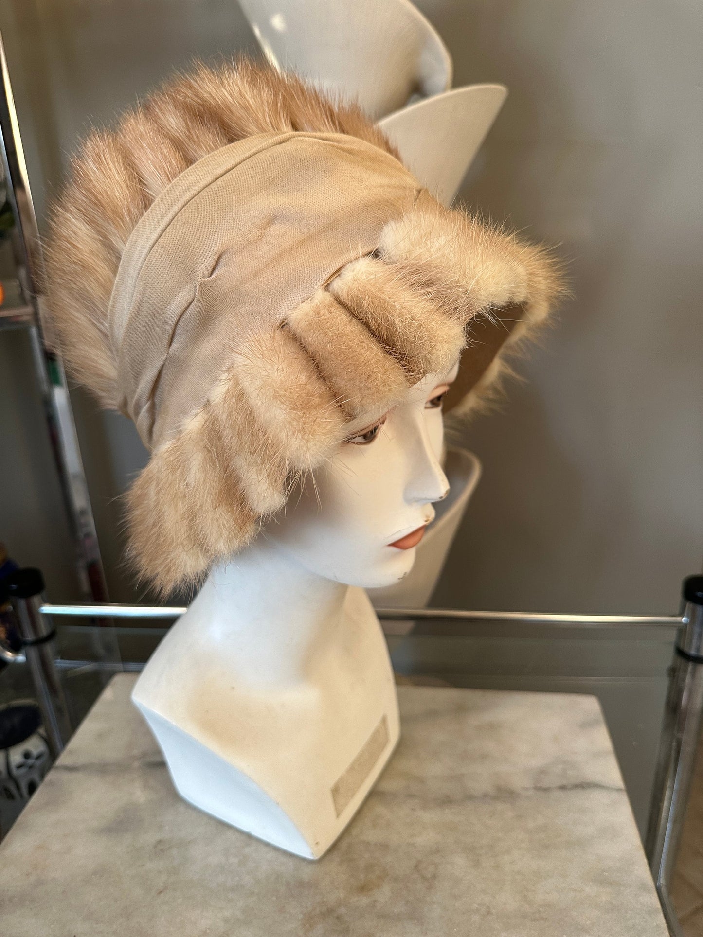 Vintage Henry Pollack | Glenover Mink and Wool Felt Cloche Hat