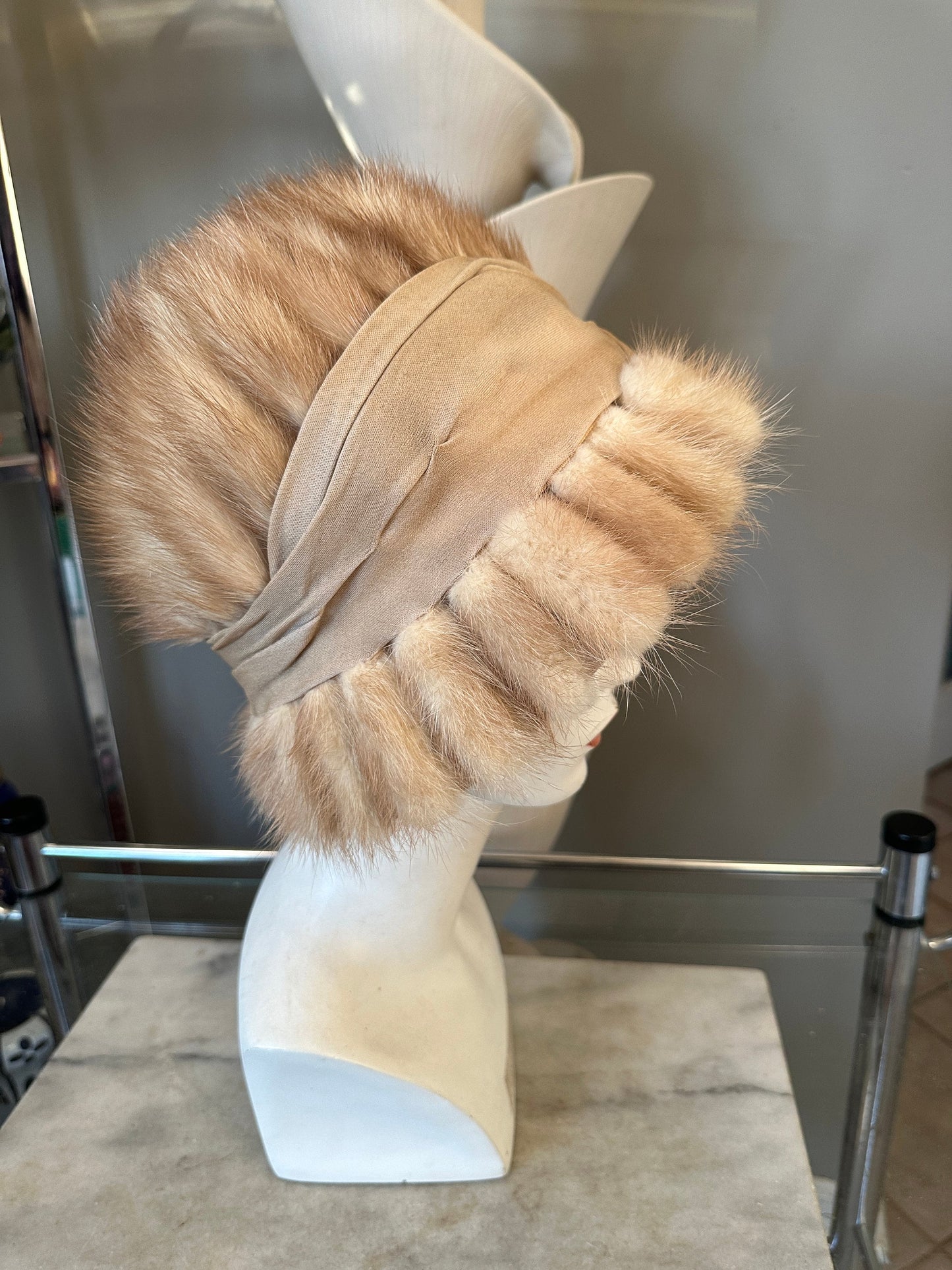 Vintage Henry Pollack | Glenover Mink and Wool Felt Cloche Hat