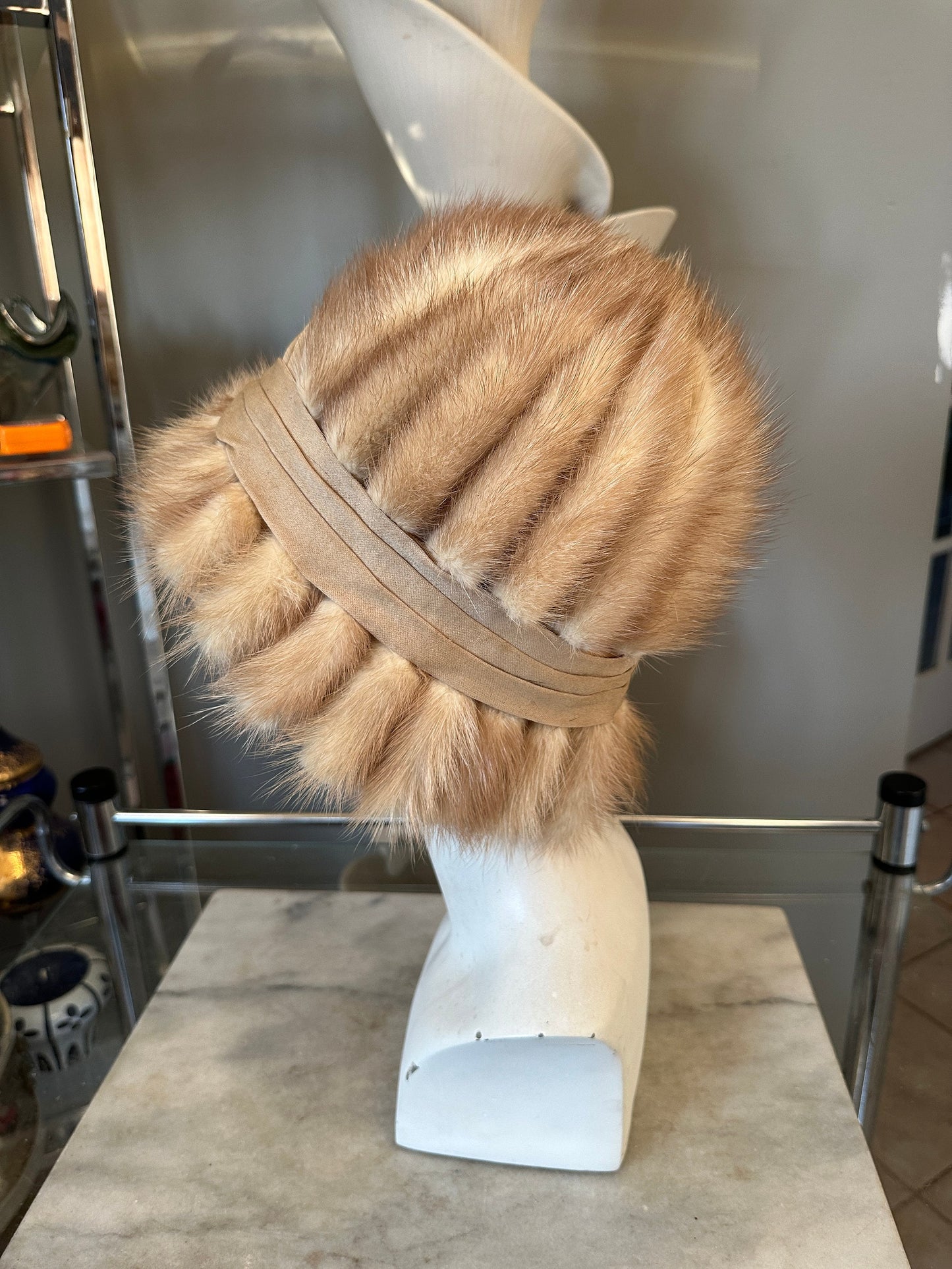 Vintage Henry Pollack | Glenover Mink and Wool Felt Cloche Hat