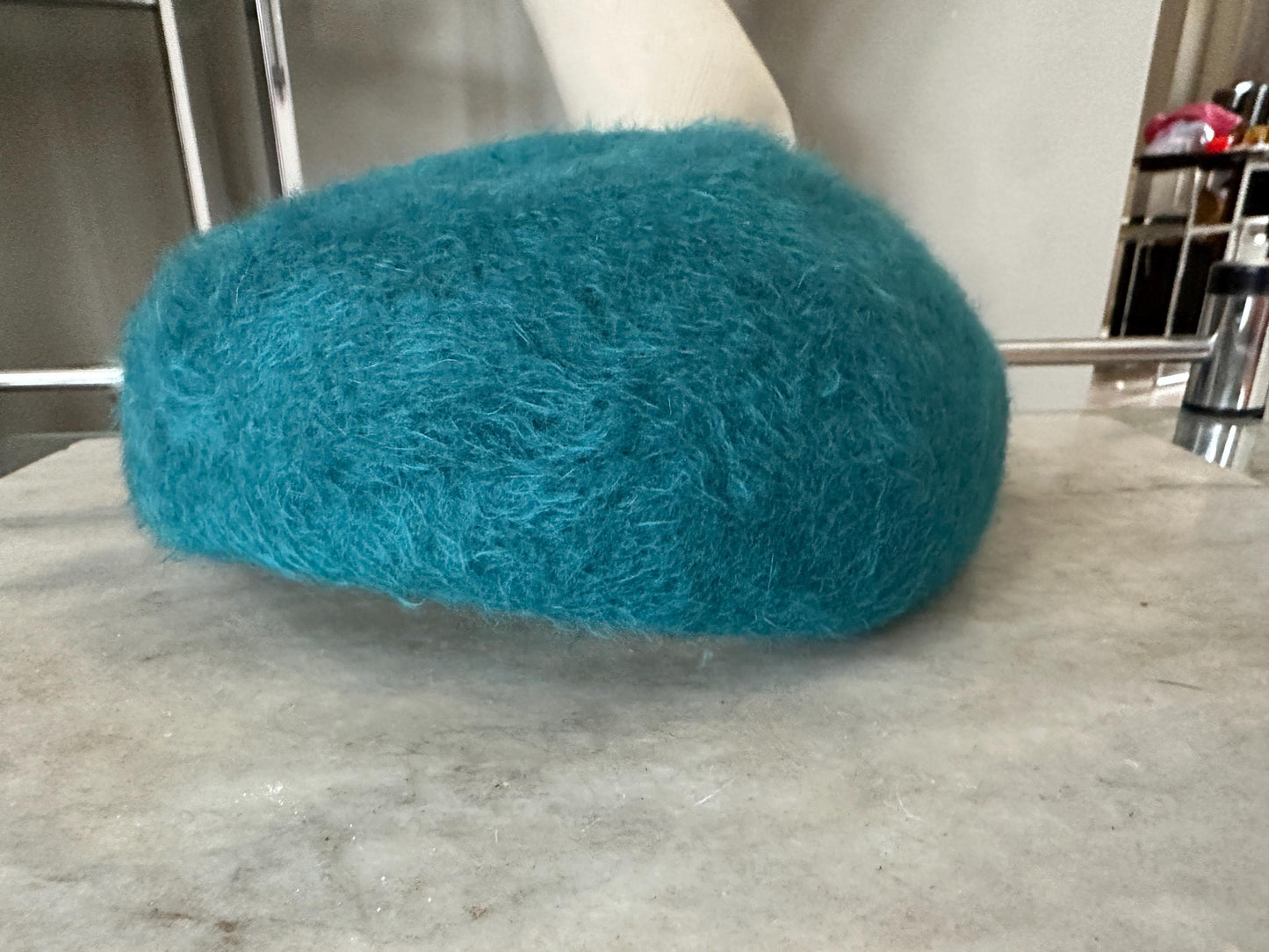 Vintage Turquoise Wool Felt Dress Hat | Merrimack Metri-Soie | 1950s Ladies Hat, New Old Stock