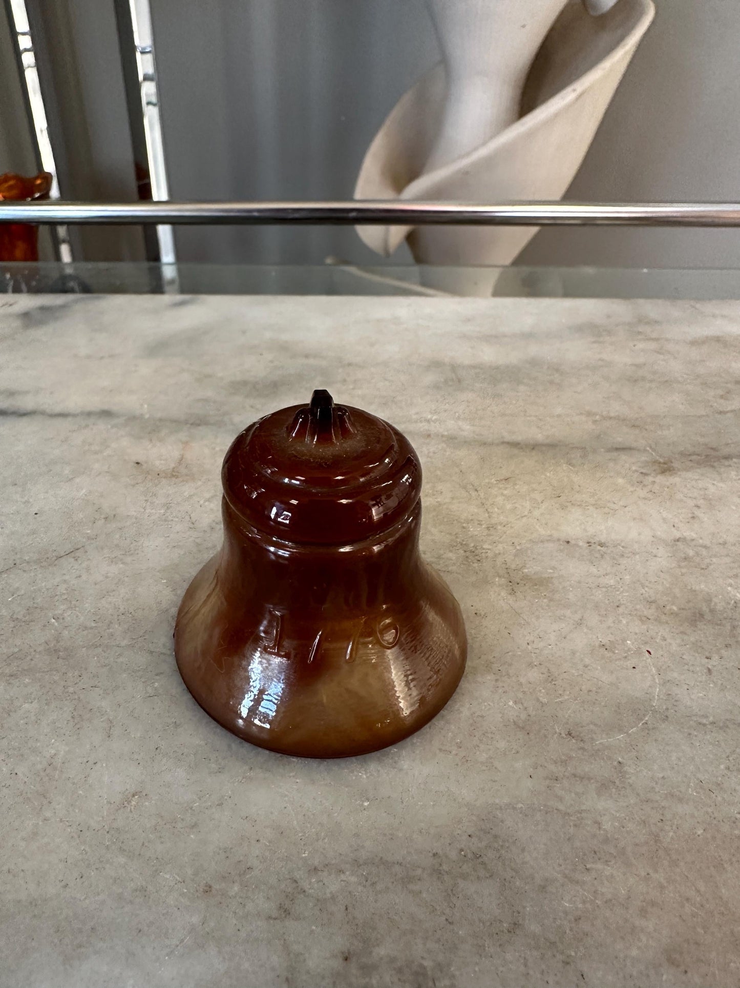 Vintage Degenhart Glass, Slag Glass Bicentennial Liberty Bell 1776 - 1976