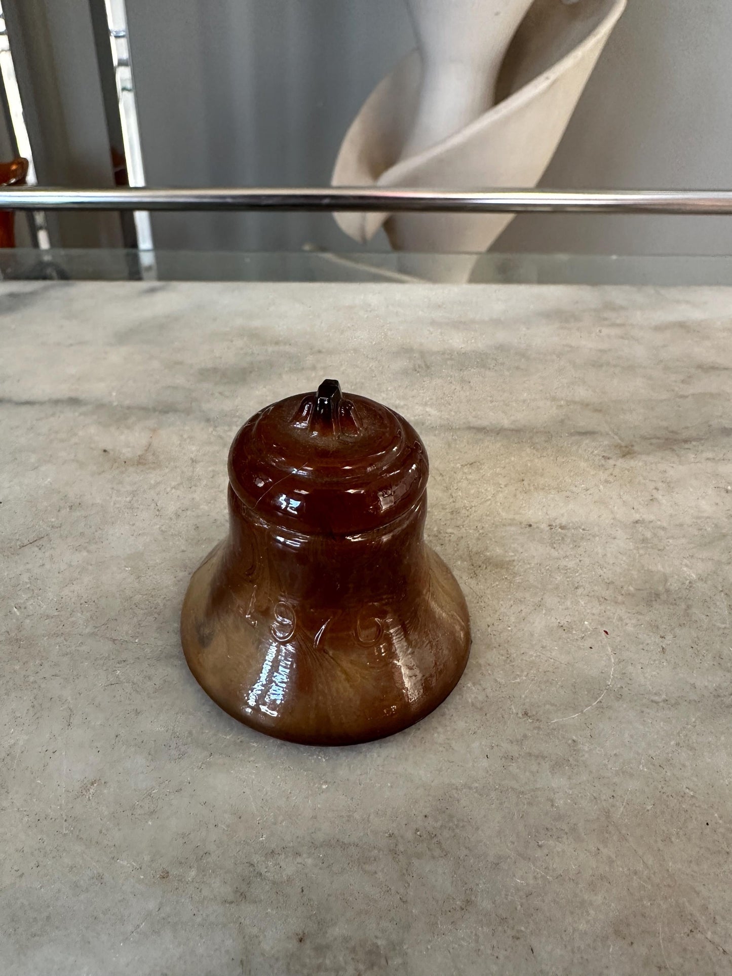 Vintage Degenhart Glass, Slag Glass Bicentennial Liberty Bell 1776 - 1976