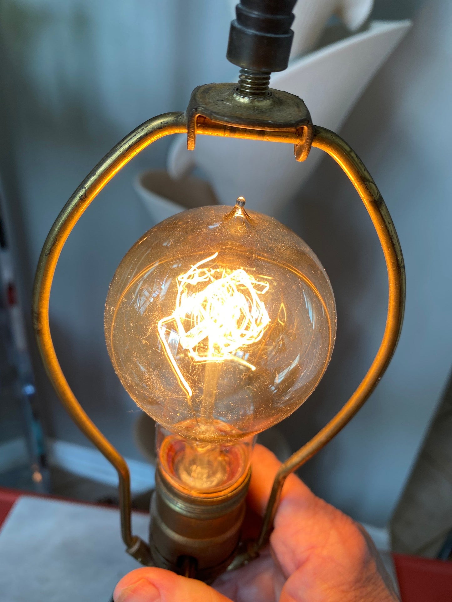 Mid Century Hull Asian Ducks Planter Accent Lamp