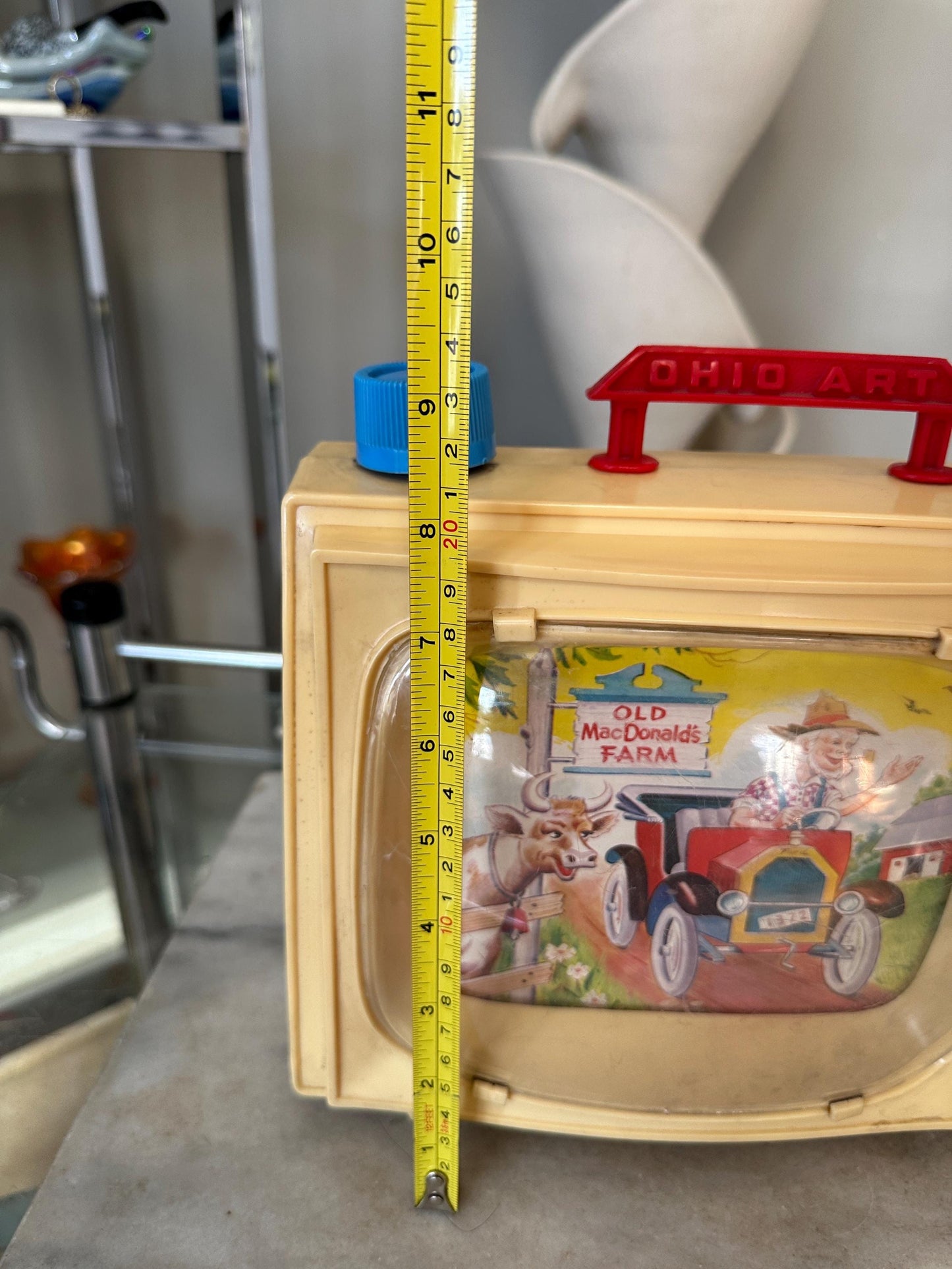 Vintage Ohio Art Television Wind-Up Toy – Plays “Old MacDonald Had A Farm”