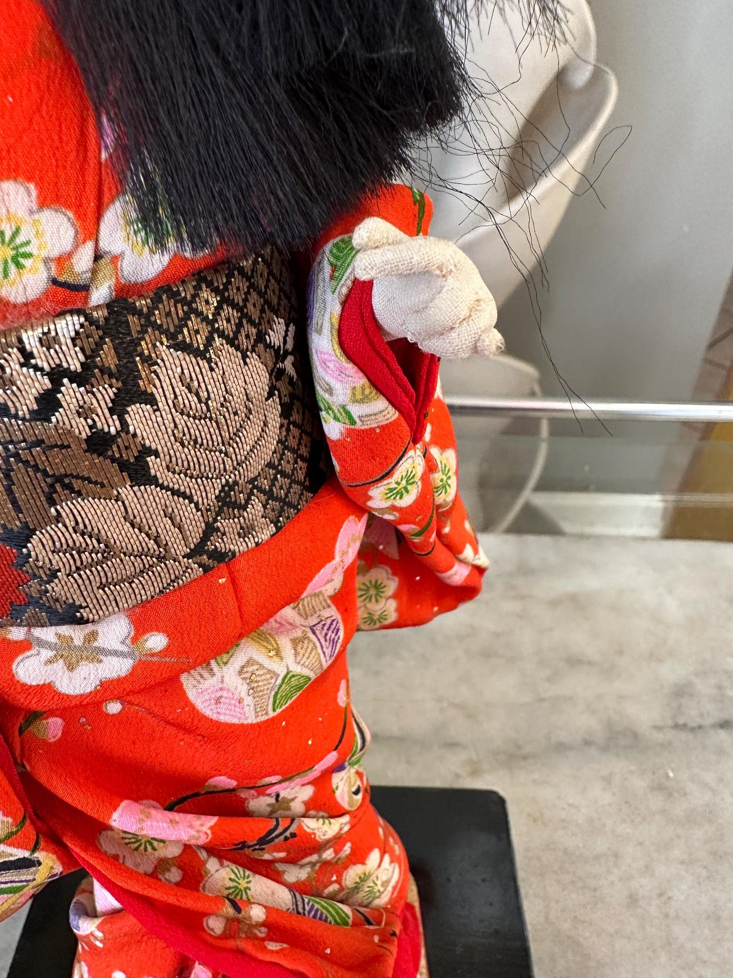 Japanese Vintage Ishimatsu Doll | Silk Kimono | Porcelain Head | Handmade in Japan | Collector’s Piece