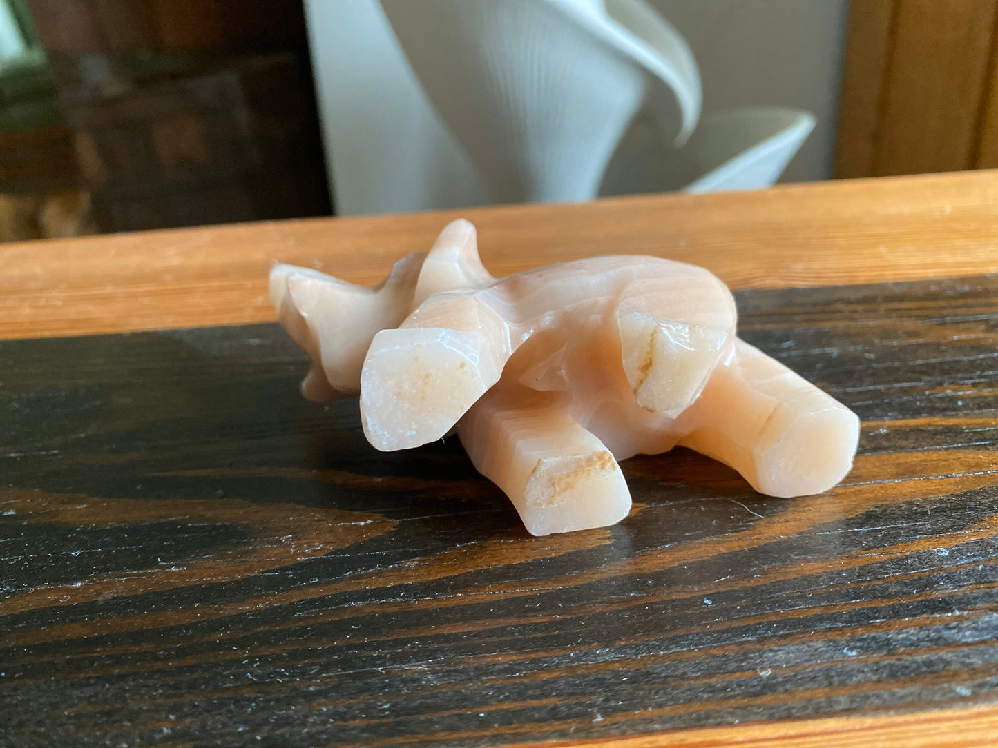 Vintage MarbleElephant Figurines/ Animal Small Miniature Marble Figurine Collectible Gifts Wild Animal