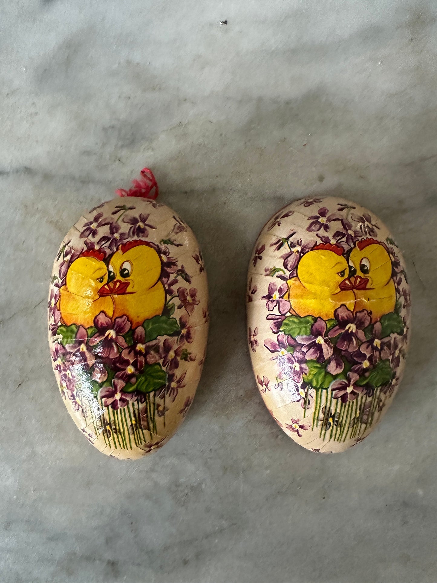 Vintage Made in West Germany Paper Mache Easter Egg Container - A Charming Addition to Your Spring Display- Stand not Included