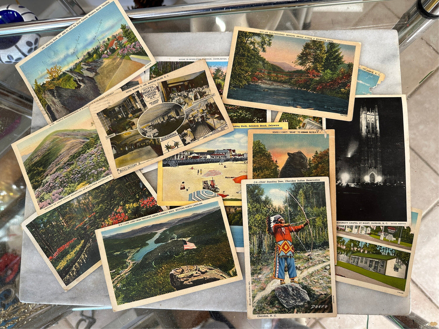 Collection of Over 150 US Postcards from the 1920s-1970s | Unique Collection