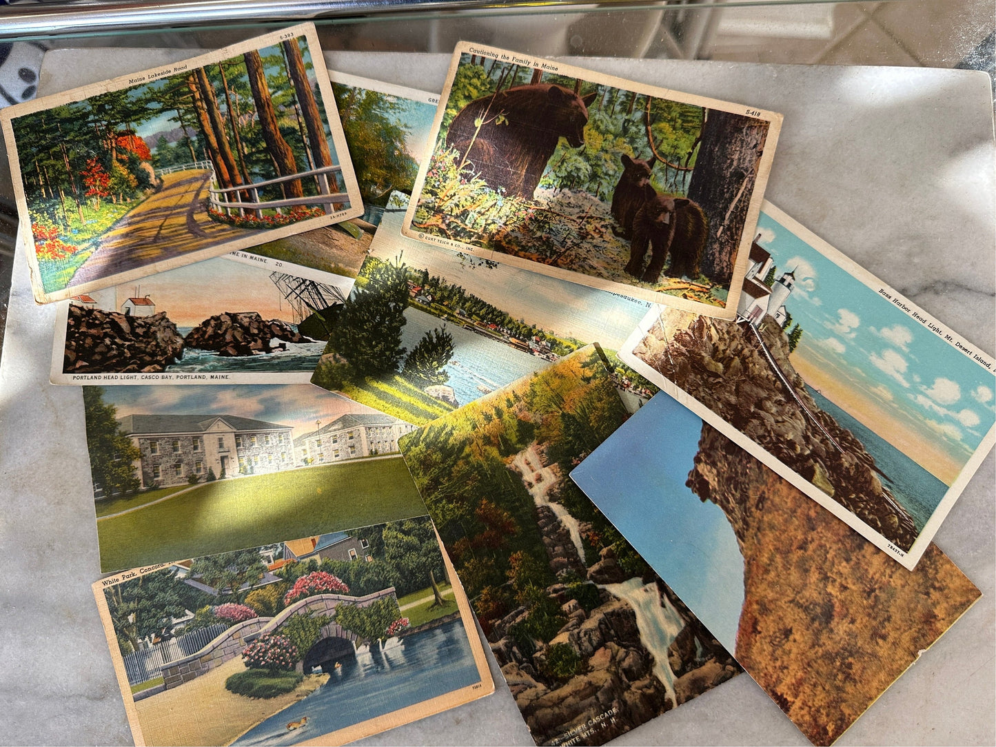 Collection of Over 150 US Postcards from the 1920s-1970s | Unique Collection