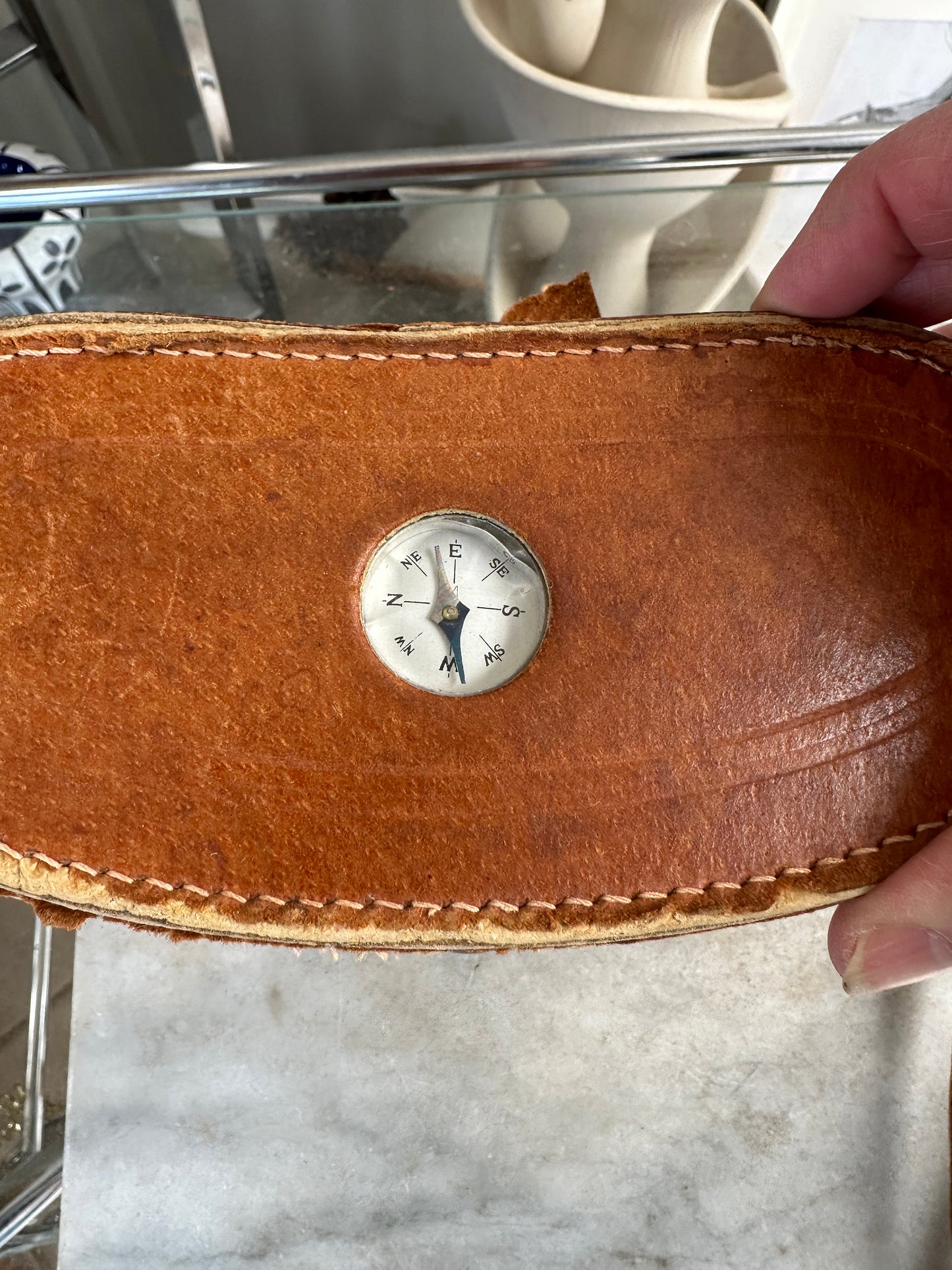 Binolux Binoculars No. E-921396 Japan 7 x 50 Tan Carrying Storage Case (Case Damaged)