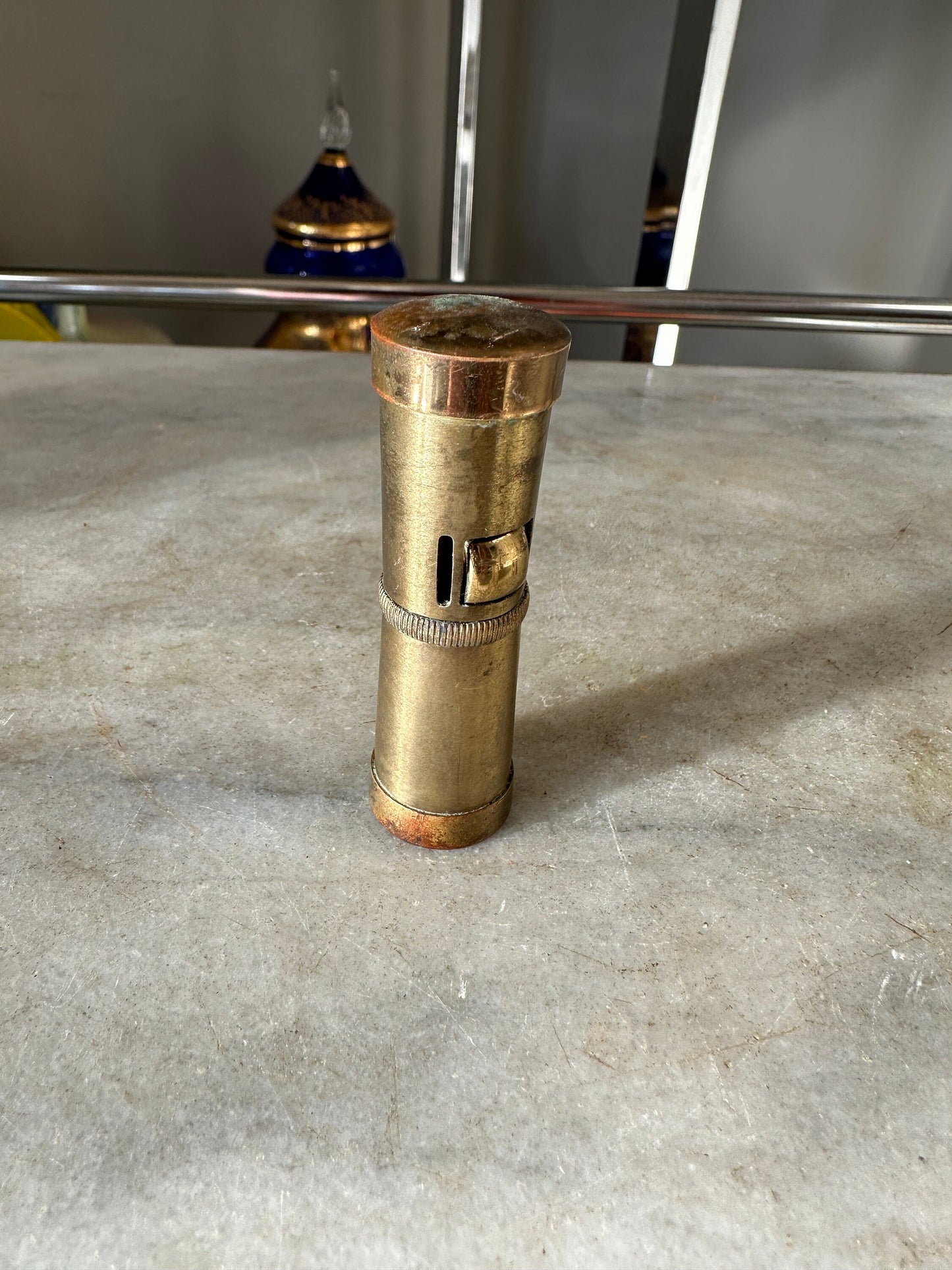 Vintage Unique  Brass Sports Lighter | Vintage Tobacciana
