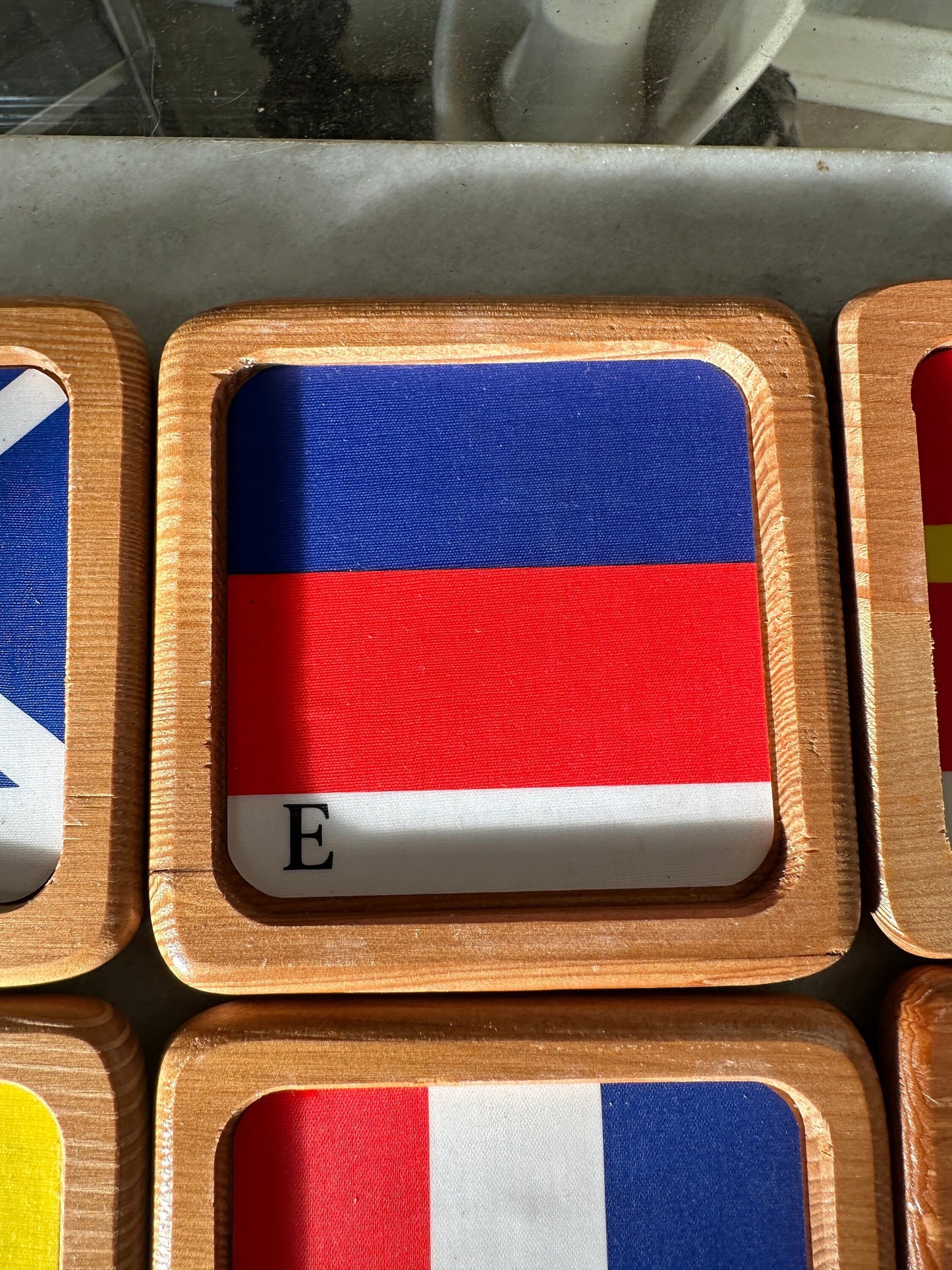 Vintage MERIT Nautical Wooden Drink Coasters, Set of 6 | MERIT Sea Coasters