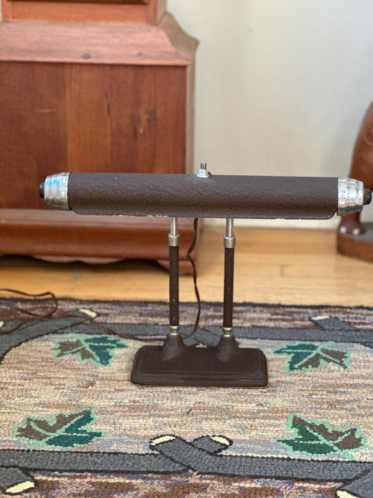 Vintage Retro Piano Desk Table Bankers Lamp Light By Radionic Trans. Co.
