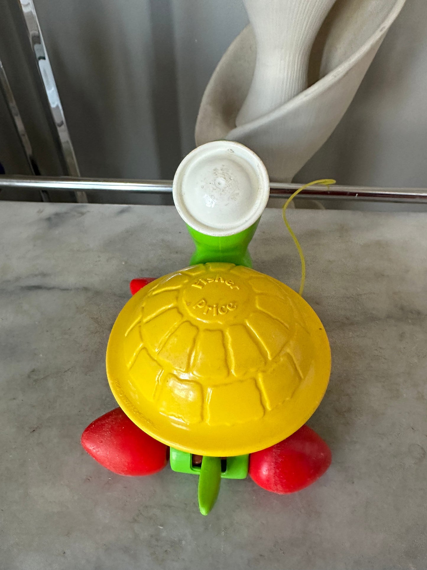 1970's Fisher Price Tag Along Turtle Pull Toy