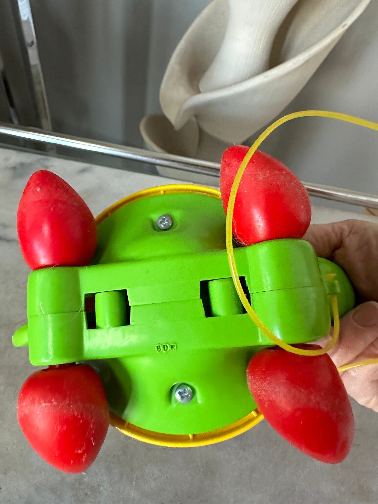 1970's Fisher Price Tag Along Turtle Pull Toy