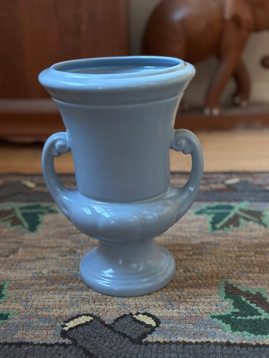 Abingdon Pottery Vase Planter Sky Blue Art Deco #101 9 1/2" Tall