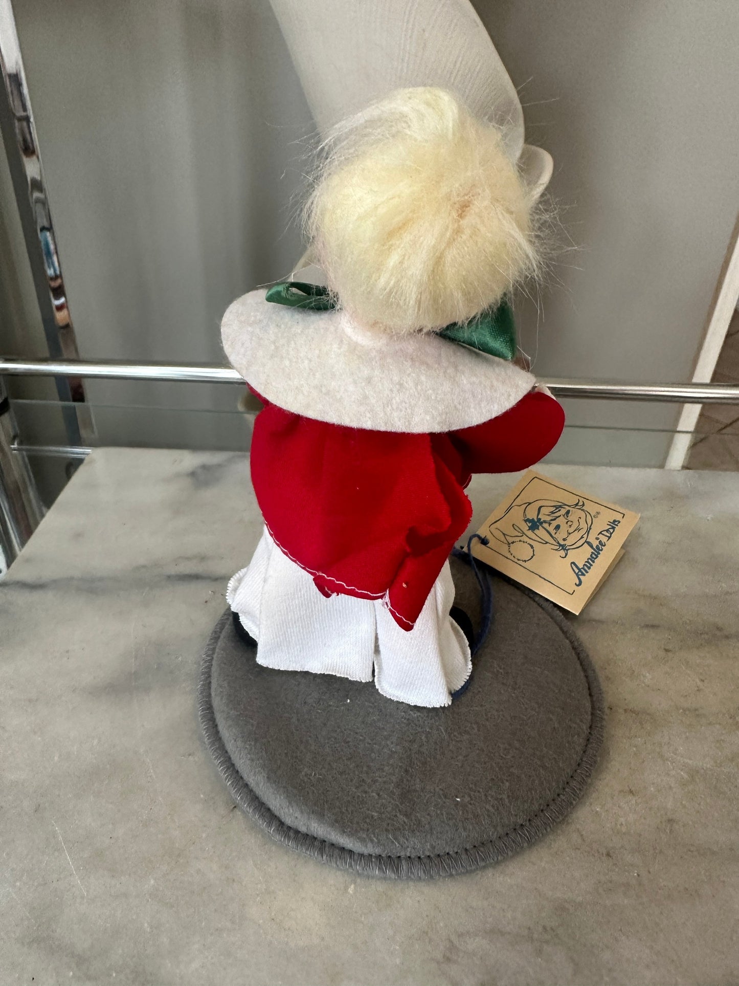 Vintage Annalee 7” Choir Girl Annalee Doll 1995, Christmas Kid, Caroler, Blonde, Eyes Shut, Oriogbsl Tag Present