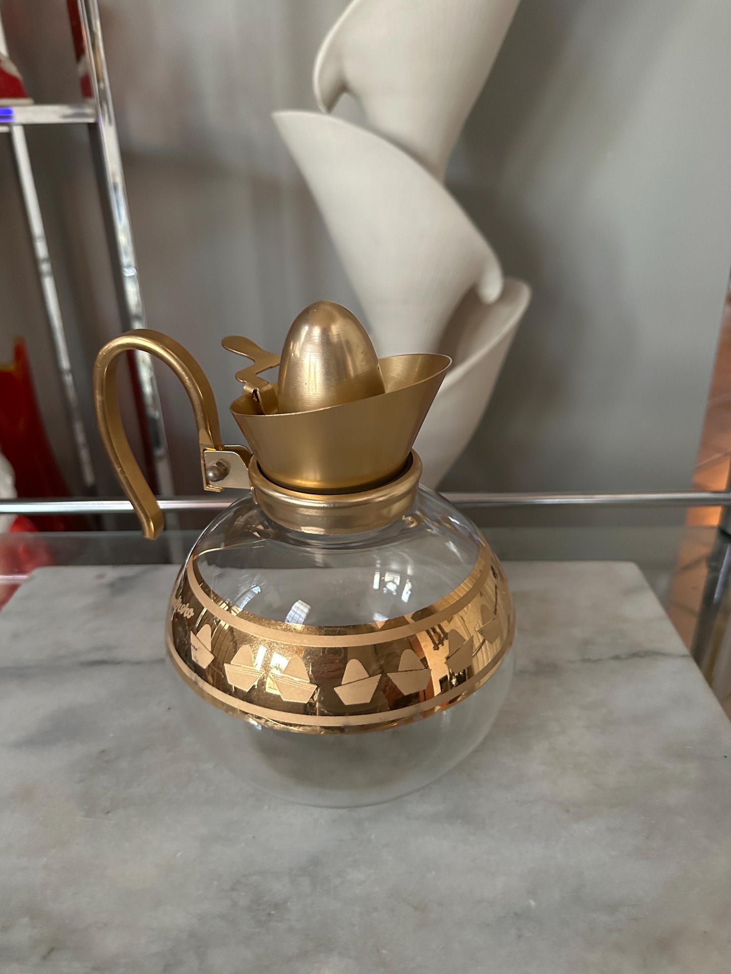 MVM Curtis Sombrero Coffee Caraf | Vintage Mid Century Modern Cocfee Caraf