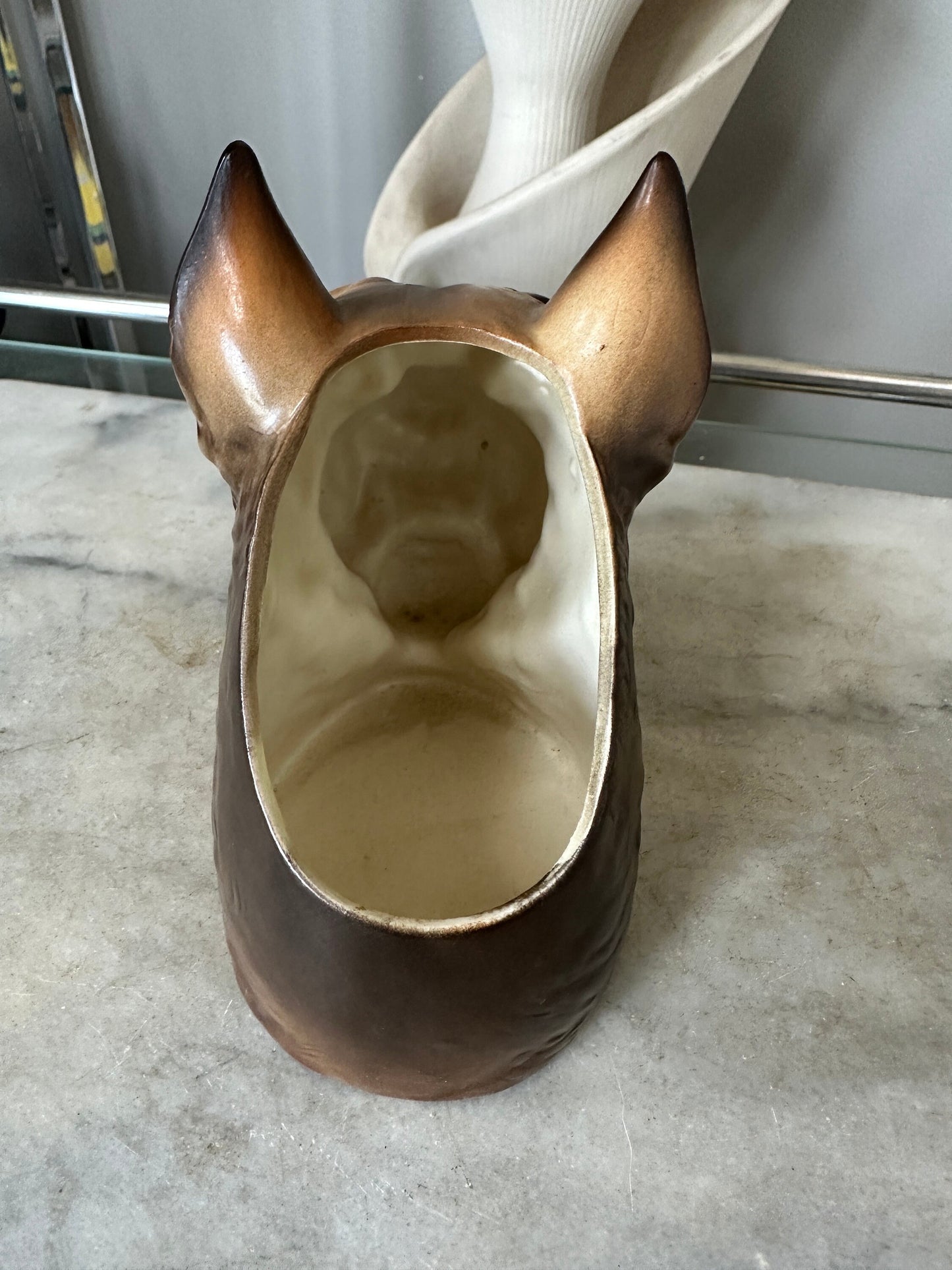 Vintage INARCO Schnauzer dog head vase | INARCO E2935 SCHNAUZER