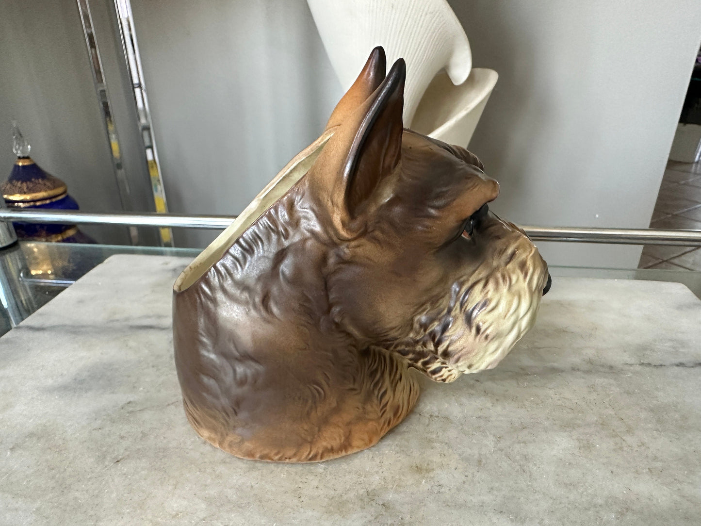 Vintage INARCO Schnauzer dog head vase | INARCO E2935 SCHNAUZER