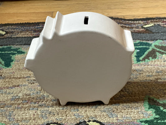 UMBRA loft Ceramic Piggy Bank Pale Pink designed by Paul Rowe & Matt Carr