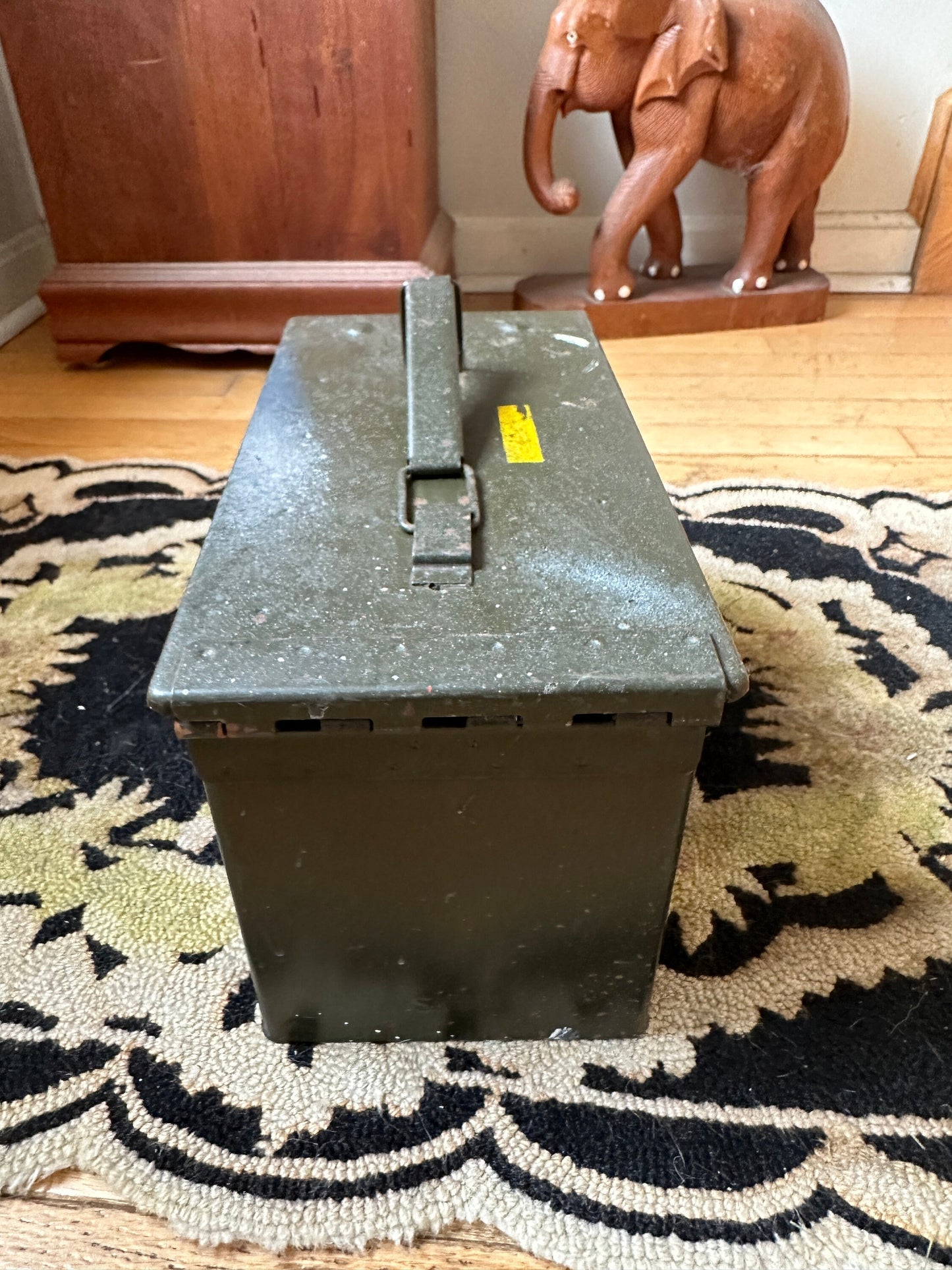 Vintage Military Ammo Metal Box - Empty