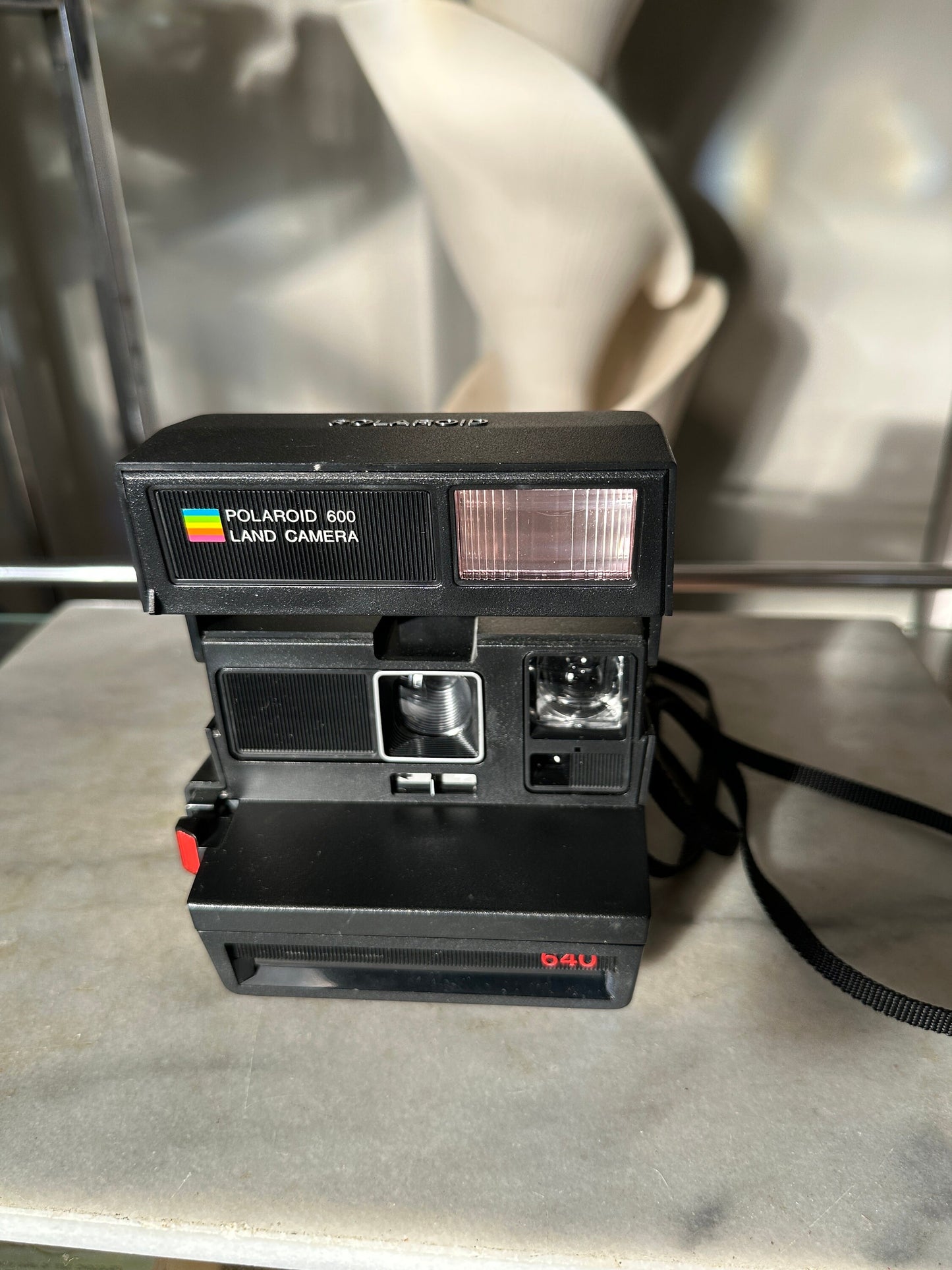 Polaroid 640 Land Camera | Polaroid Rainbow | Square Instant Camera with Faux Crock Case and Instruction Books