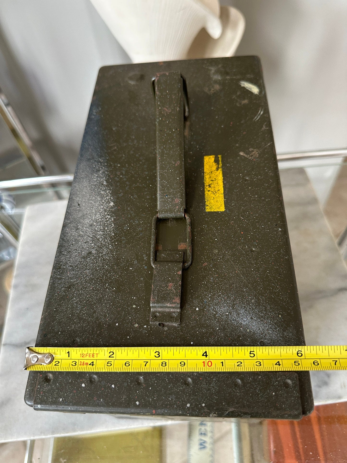 Vintage Military Ammo Metal Box - Empty
