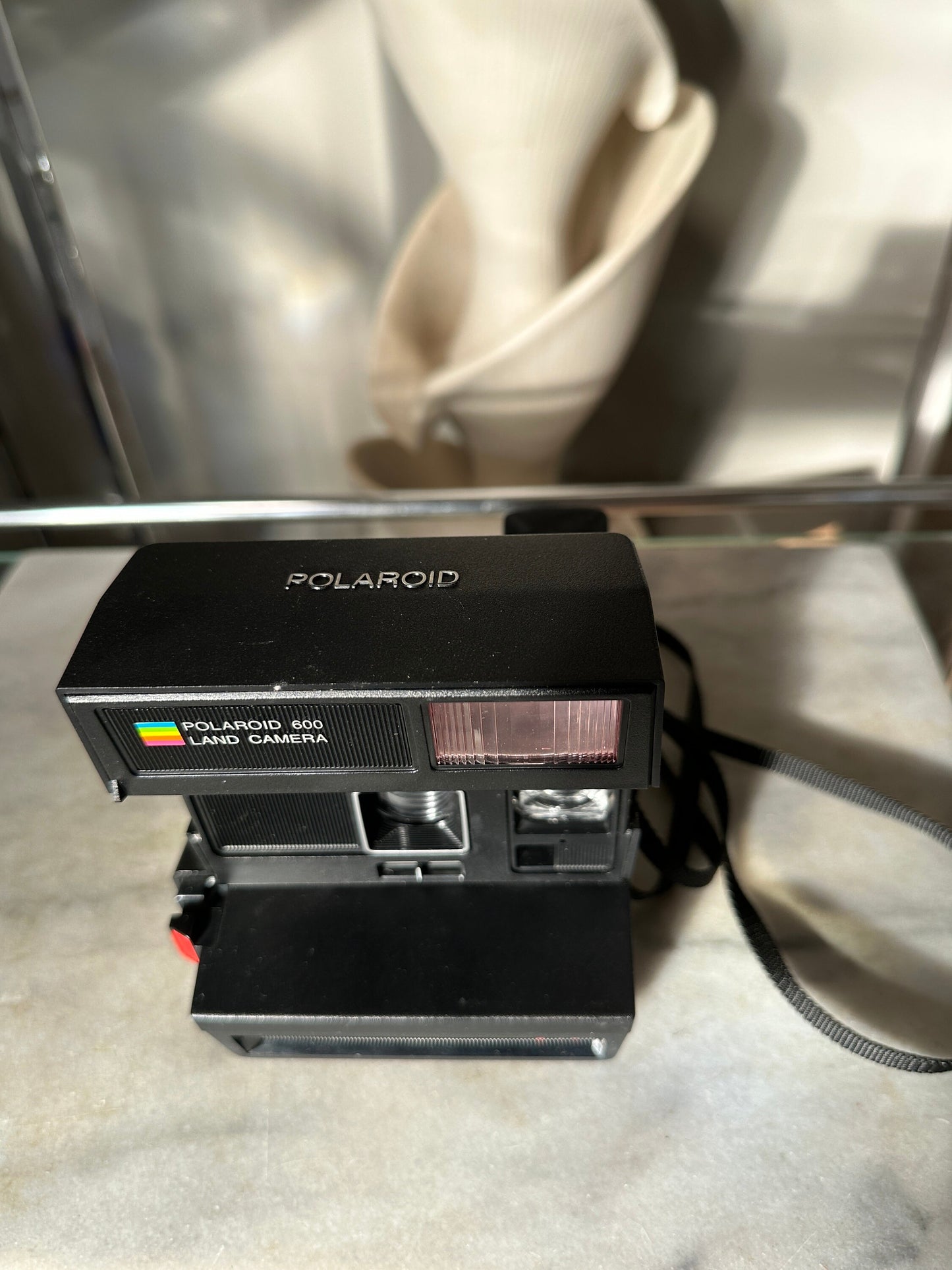 Polaroid 640 Land Camera | Polaroid Rainbow | Square Instant Camera with Faux Crock Case and Instruction Books