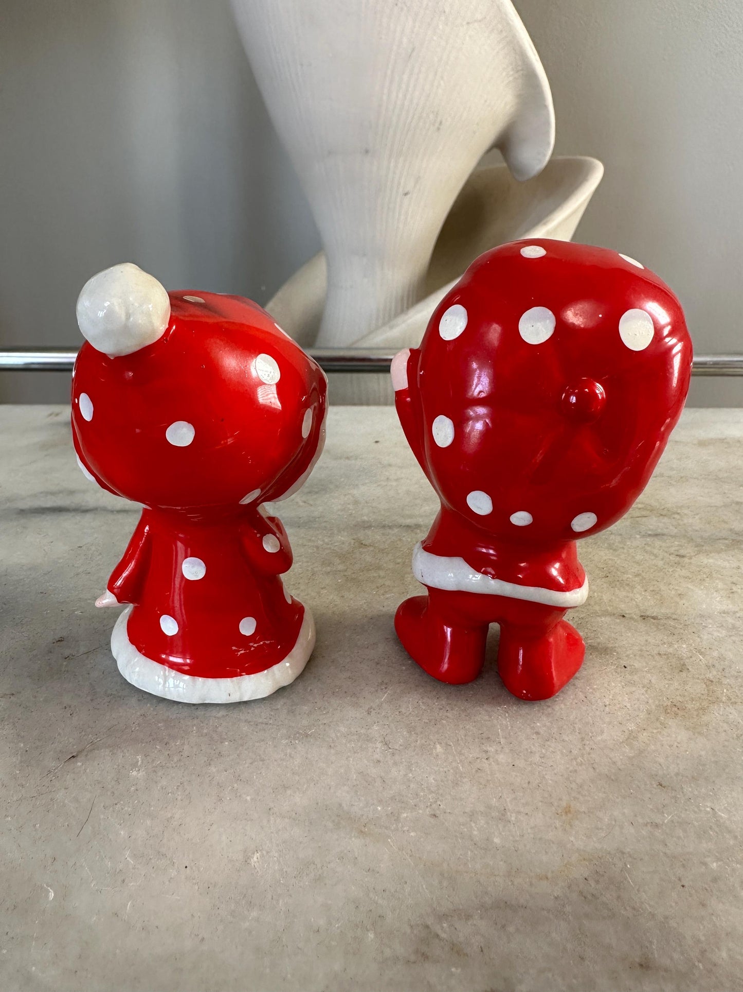 Vintage Inarco Japan Polka Dot Kids | Boy & Girl | Kitschy Christmas