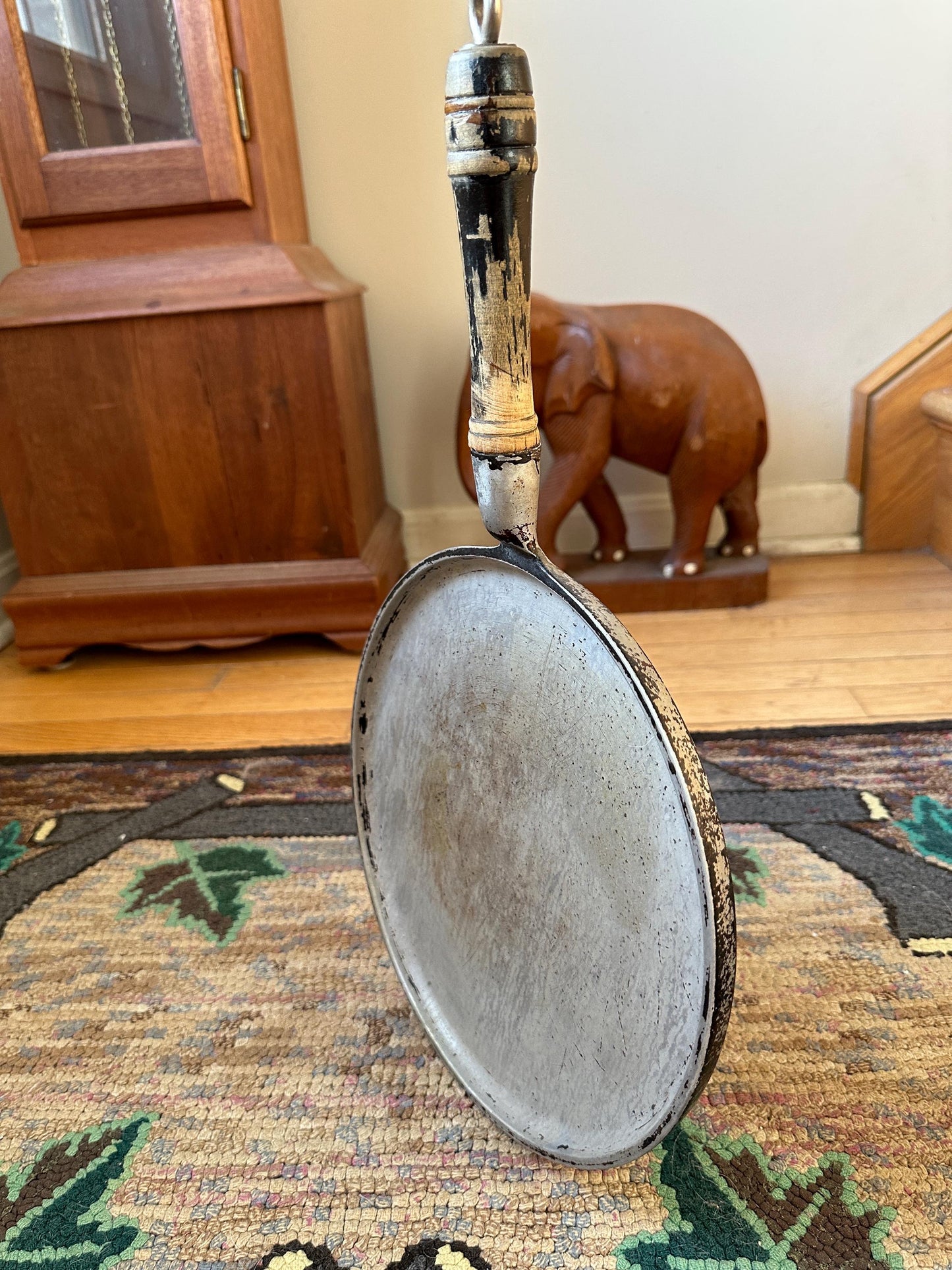 Vintage AdlerWare Streamline 10”  Wood Handle Griddle | Farmhouse Kitchen | Primitive Kitchen | Rustic Kitchen
