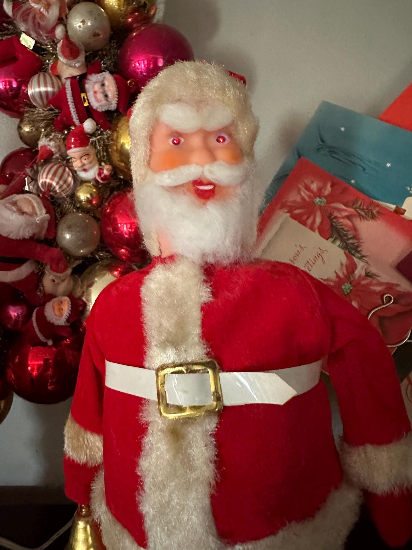 A Santa Creation Battery Operated 1960's Japan #16404 Toy Lights Up