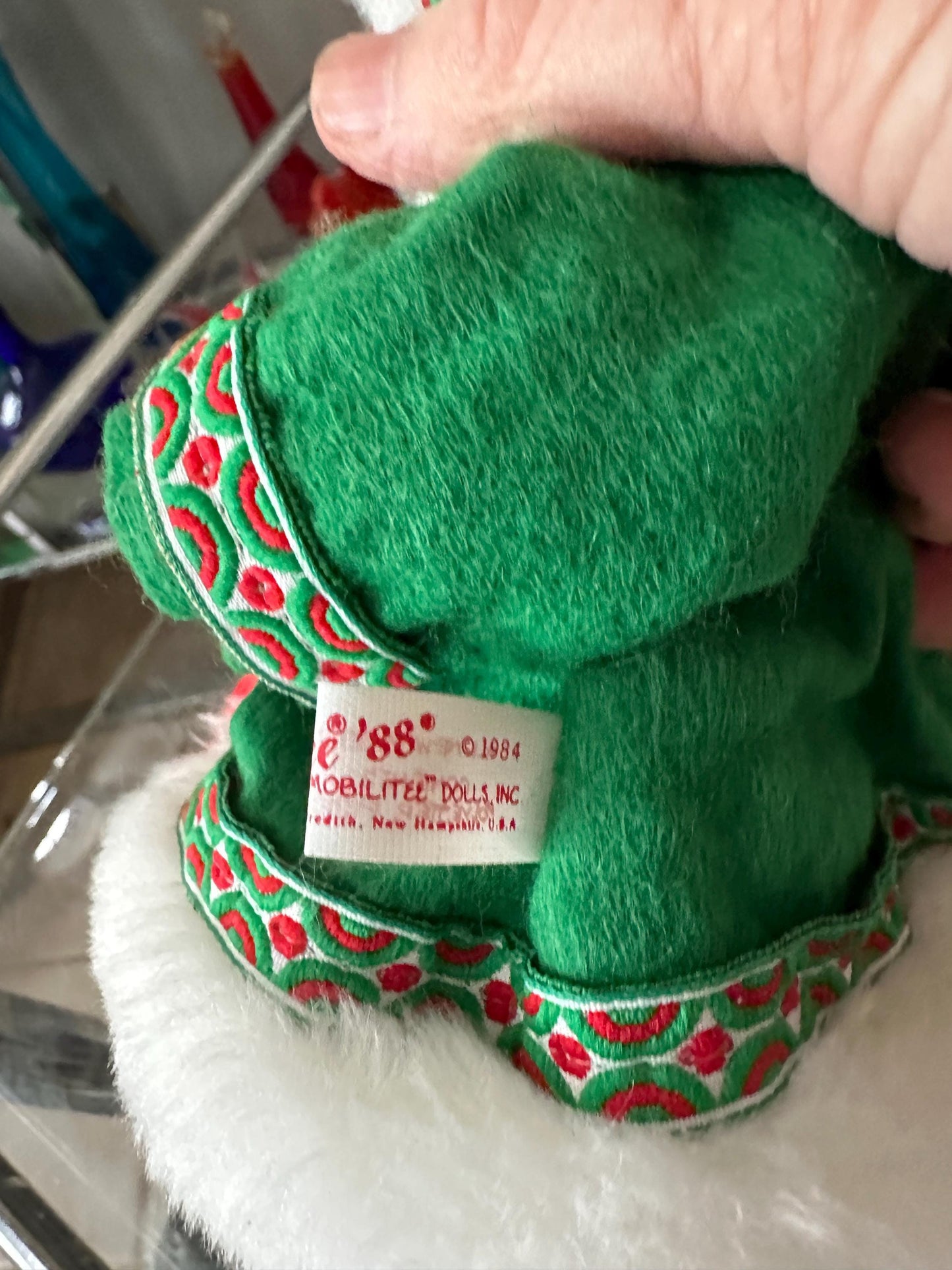 Vintage 1988 Annalee Doll, Christmas Bear, Winter Attire Collector Gift, Kitschmas