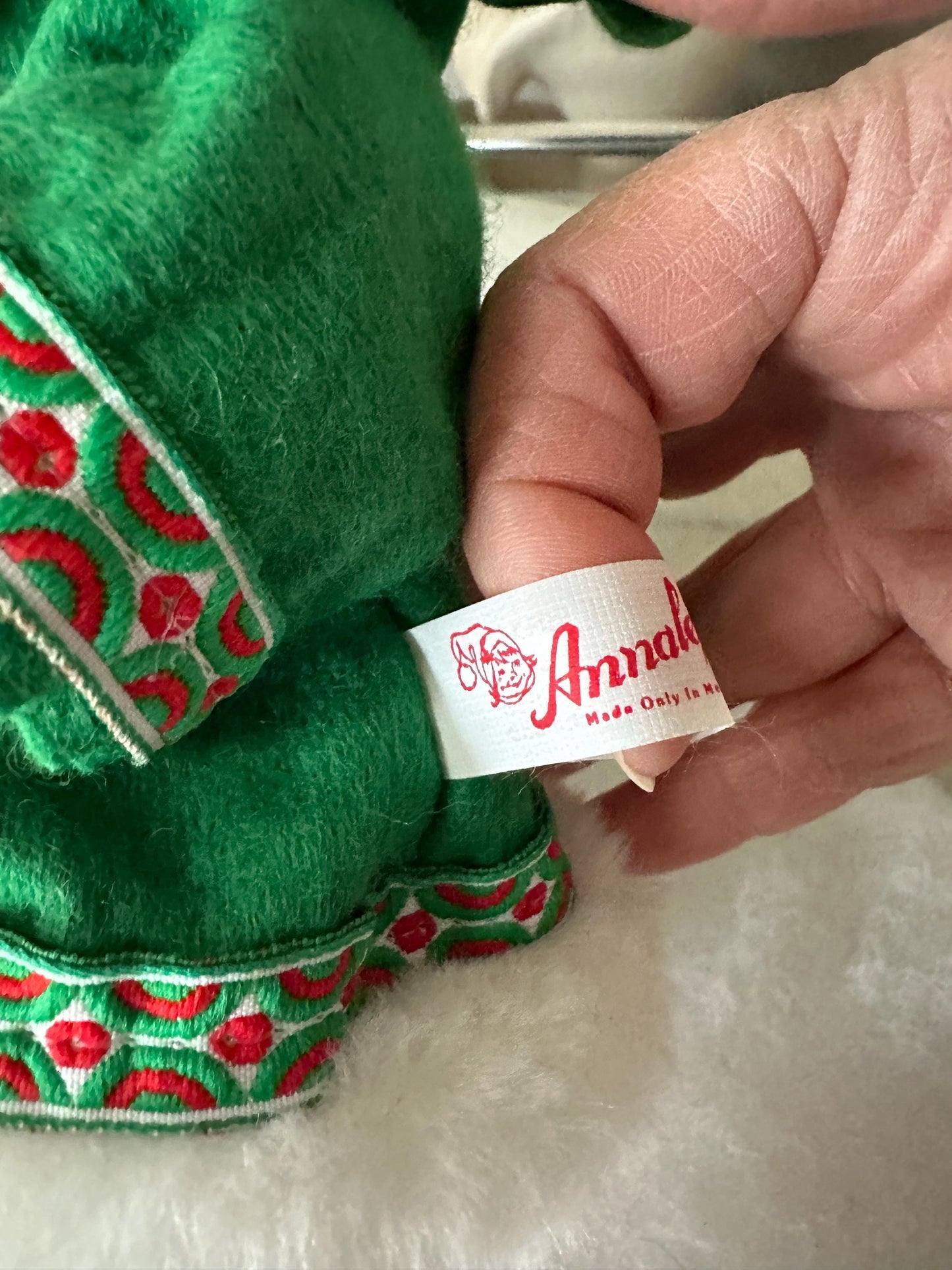 Vintage 1988 Annalee Doll, Christmas Bear, Winter Attire Collector Gift, Kitschmas